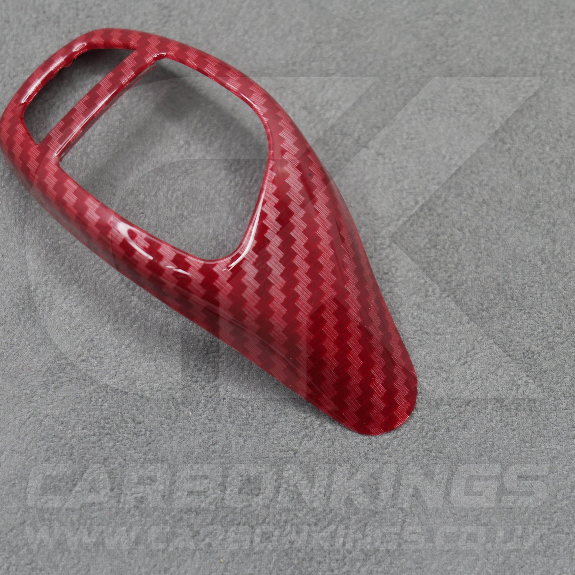 BMW Red Carbon Fibre Style Gear Shift Knob Cover Trim F30 F20 F10 F15 F25 X5 X3