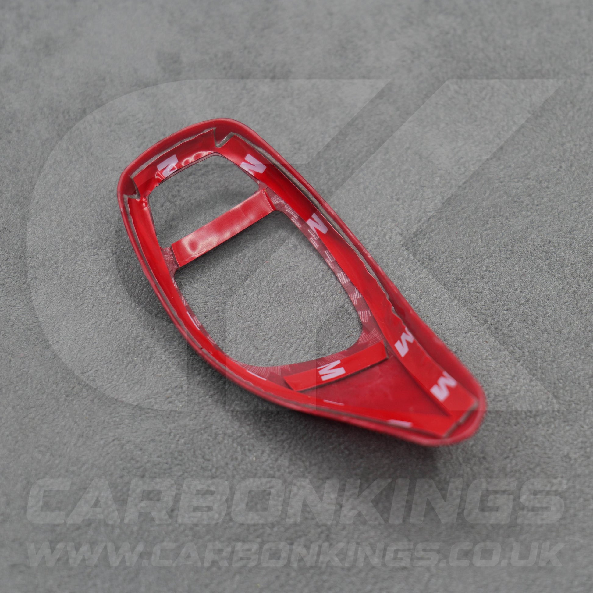 BMW Red Carbon Fibre Style Gear Shift Knob Cover Trim F30 F20 F10 F15 F25 X5 X3