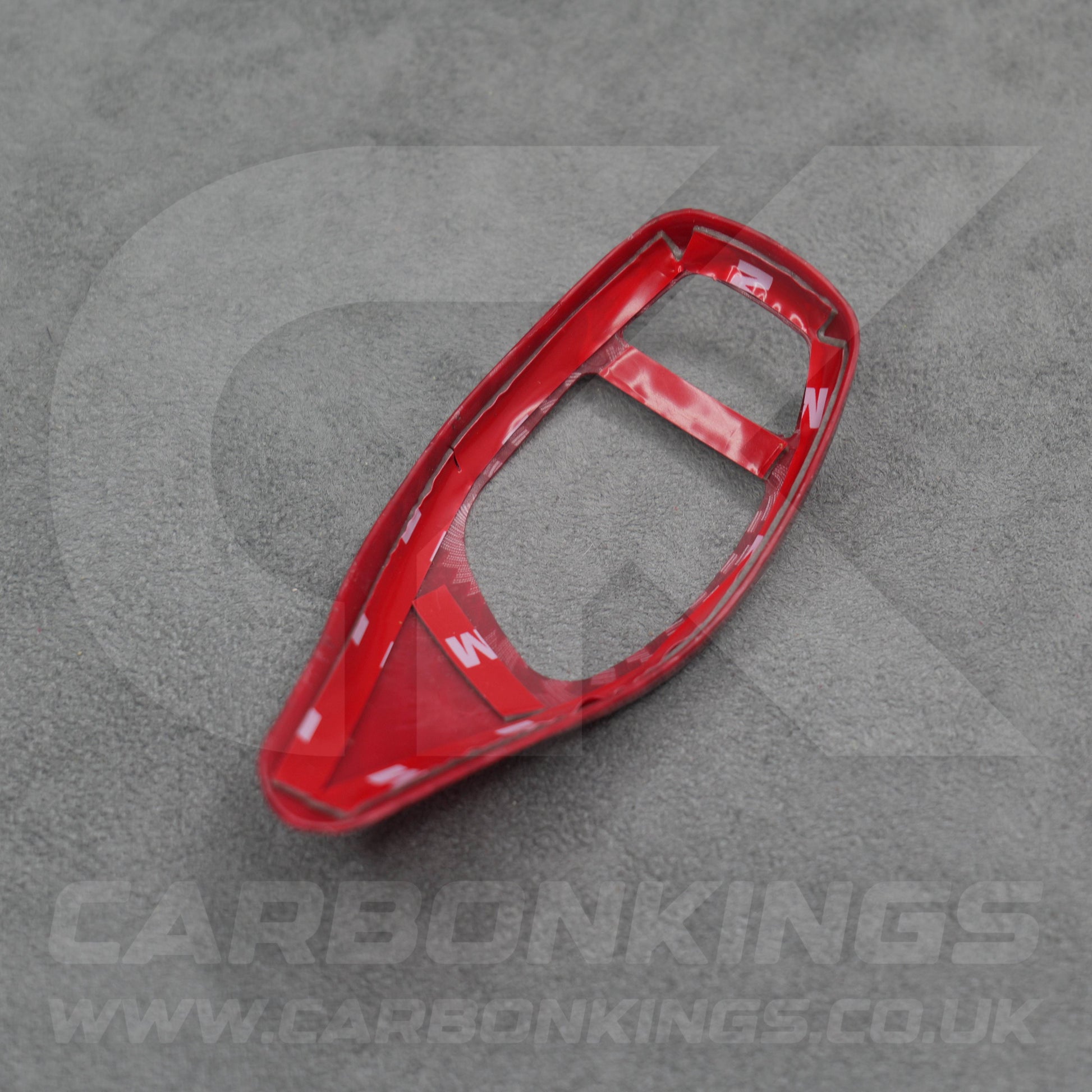 BMW Red Carbon Fibre Style Gear Shift Knob Cover Trim F30 F20 F10 F15 F25 X5 X3