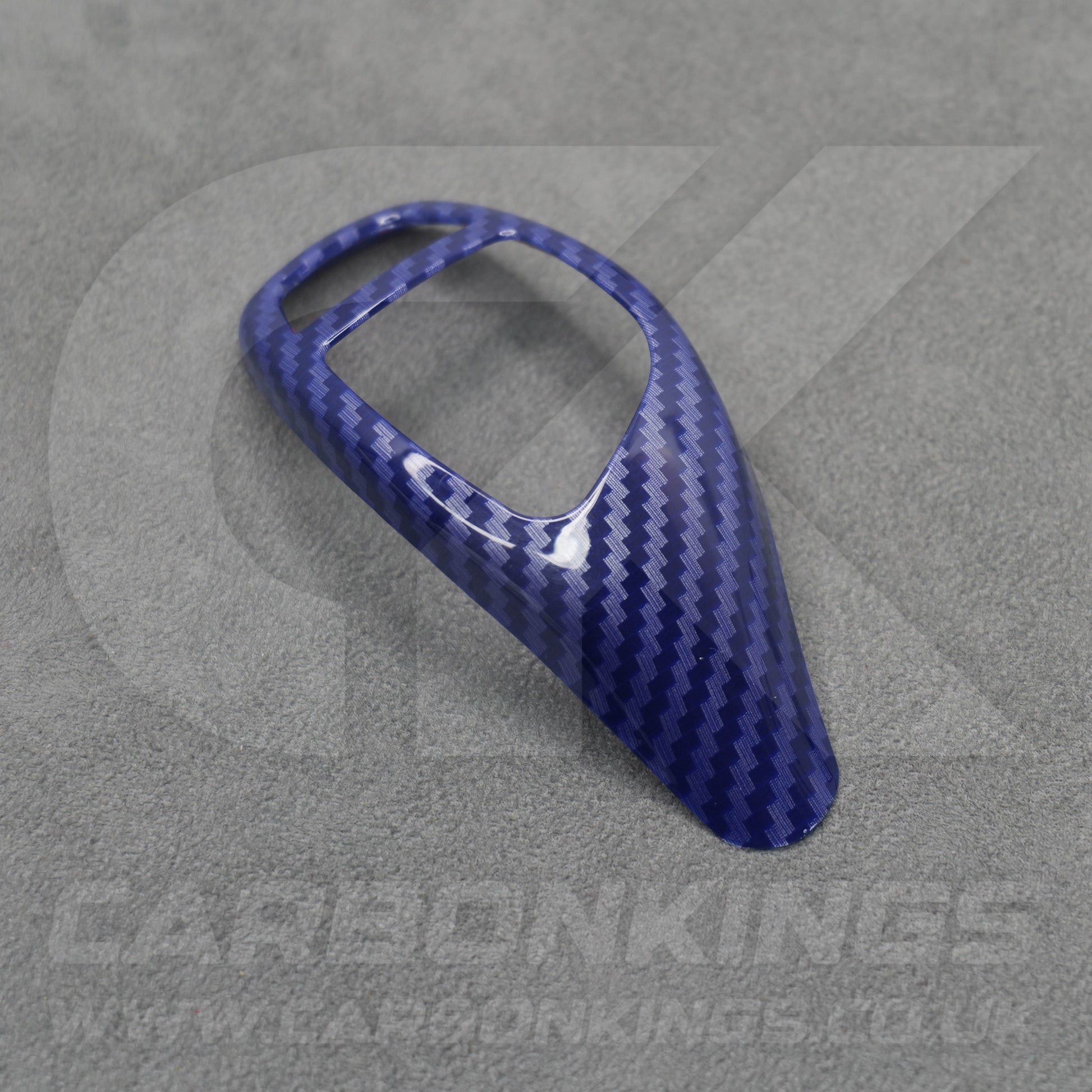 BMW Blue Carbon Fibre Style Gear Shift Knob Cover Trim F30 F20 F10 F15 F25 X5 X3
