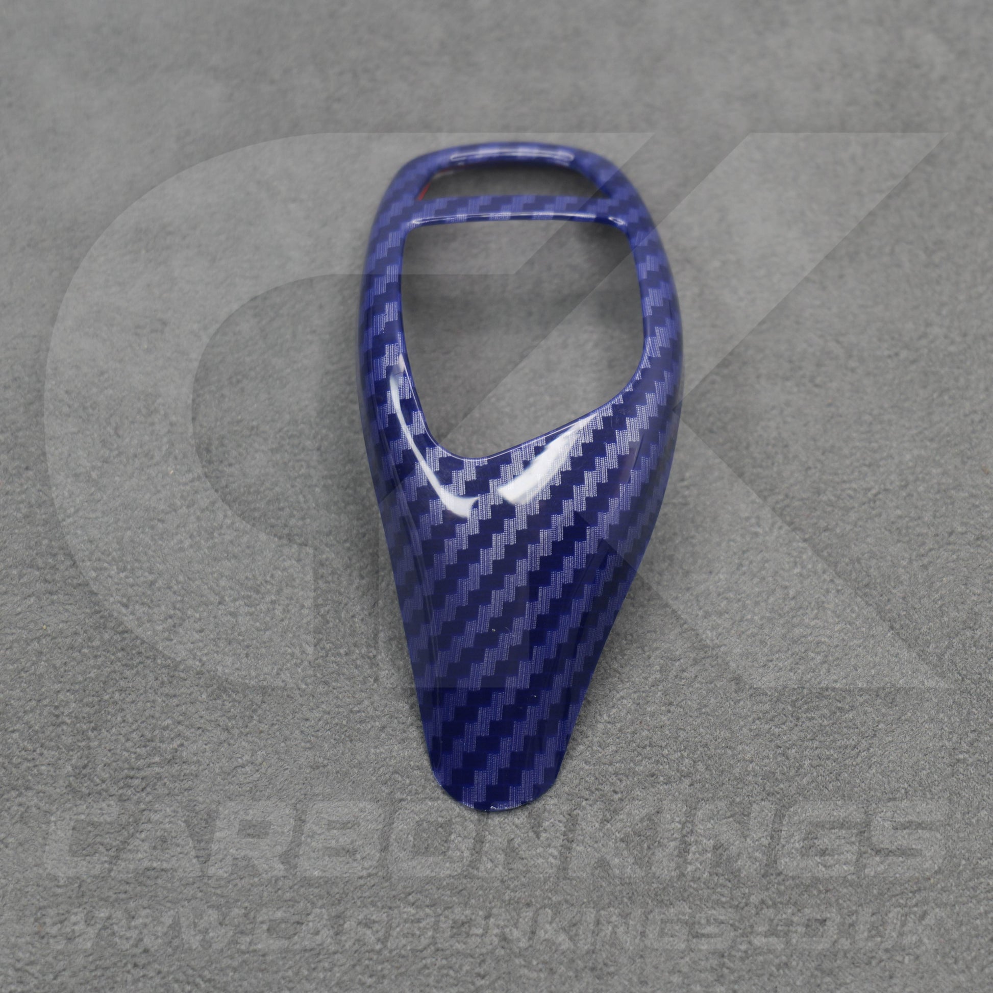 BMW Blue Carbon Fibre Style Gear Shift Knob Cover Trim F30 F20 F10 F15 F25 X5 X3