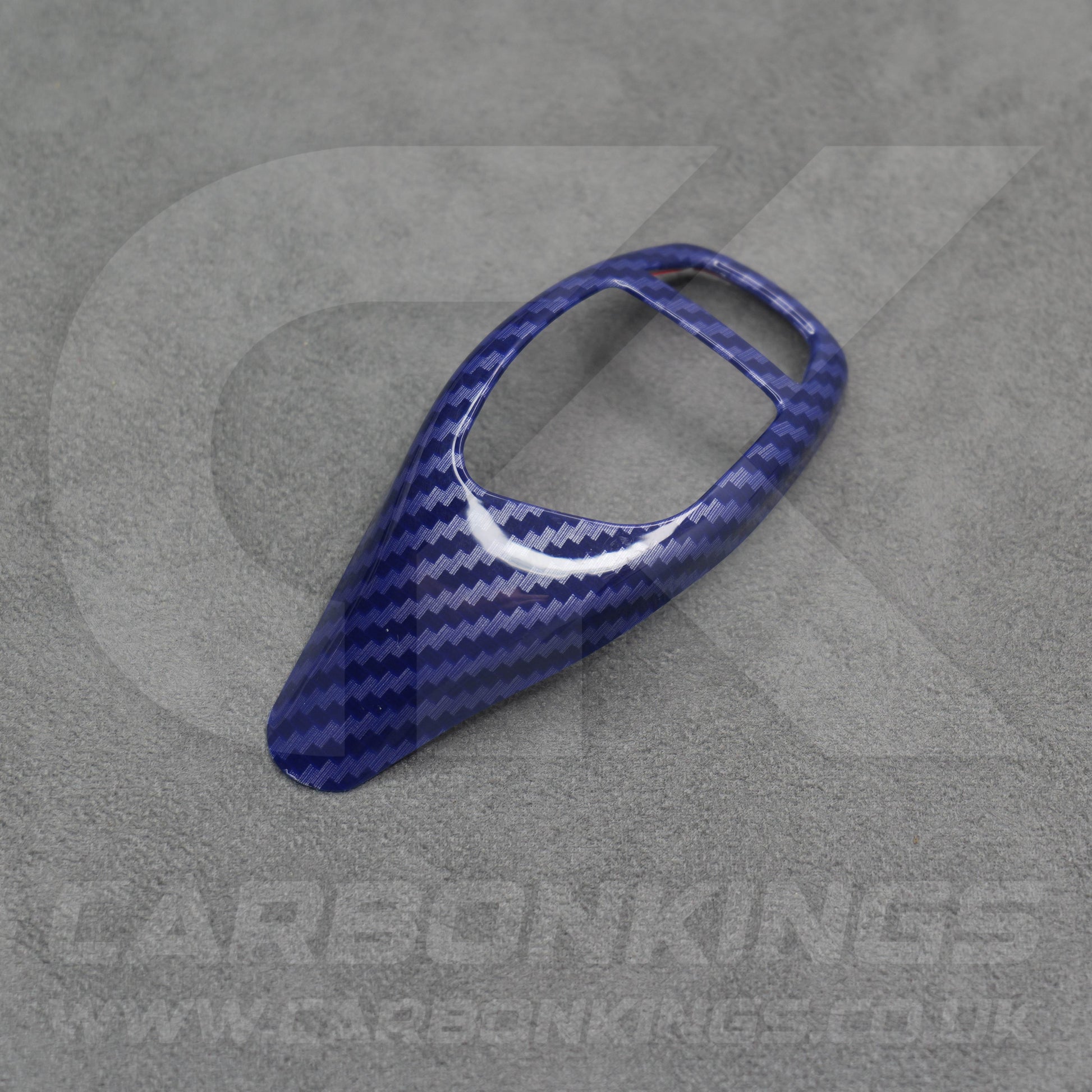 BMW Blue Carbon Fibre Style Gear Shift Knob Cover Trim F30 F20 F10 F15 F25 X5 X3