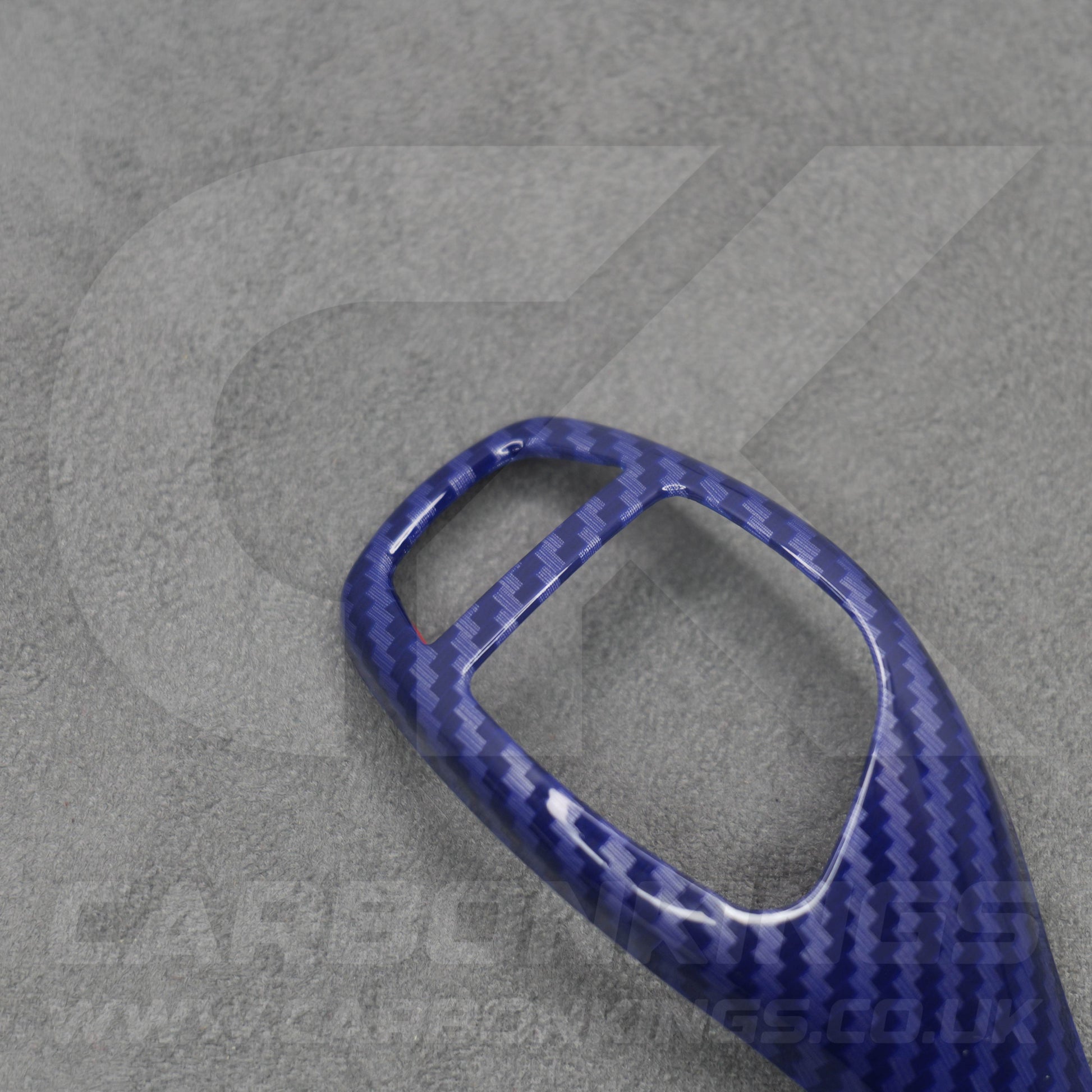 BMW Blue Carbon Fibre Style Gear Shift Knob Cover Trim F30 F20 F10 F15 F25 X5 X3
