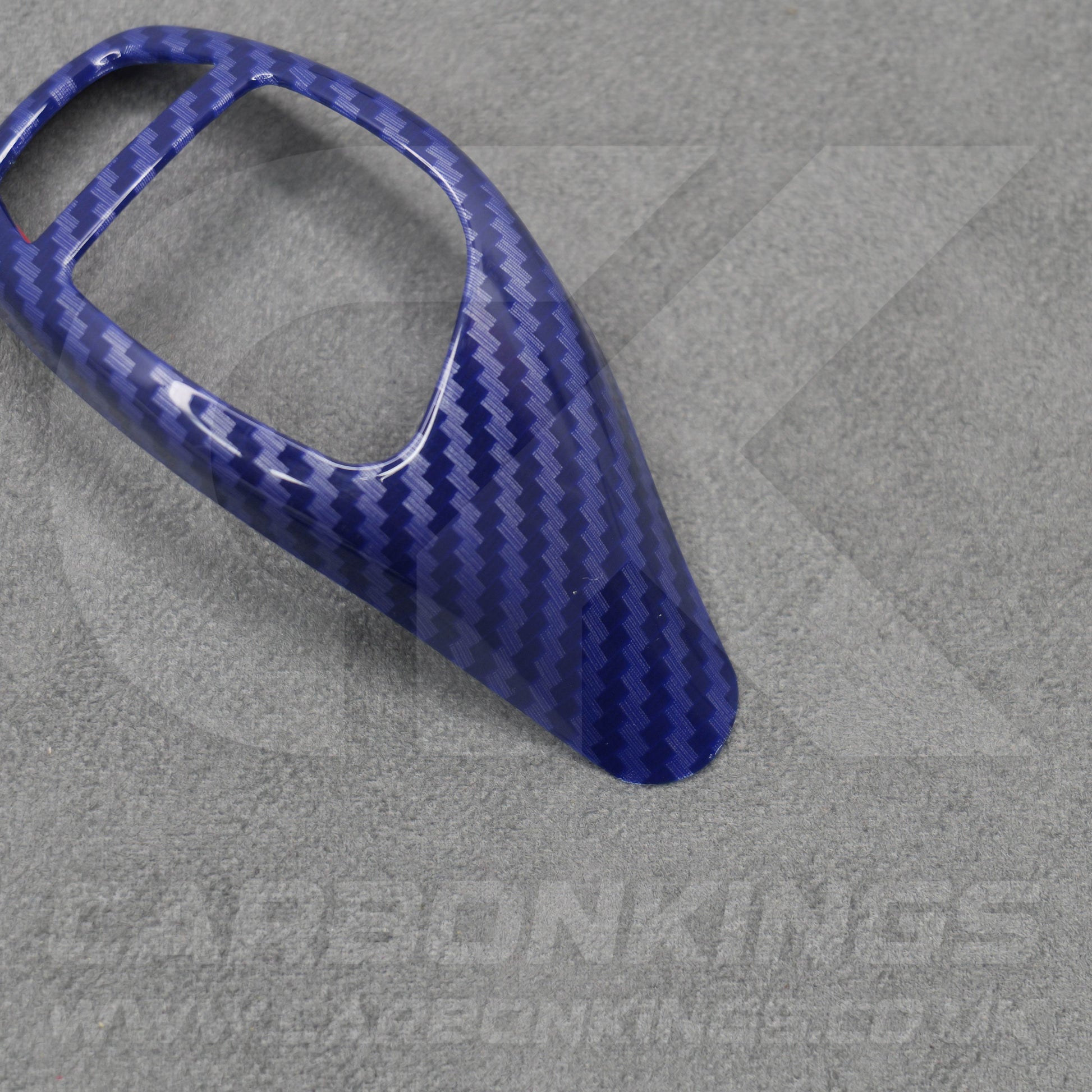 BMW Blue Carbon Fibre Style Gear Shift Knob Cover Trim F30 F20 F10 F15 F25 X5 X3