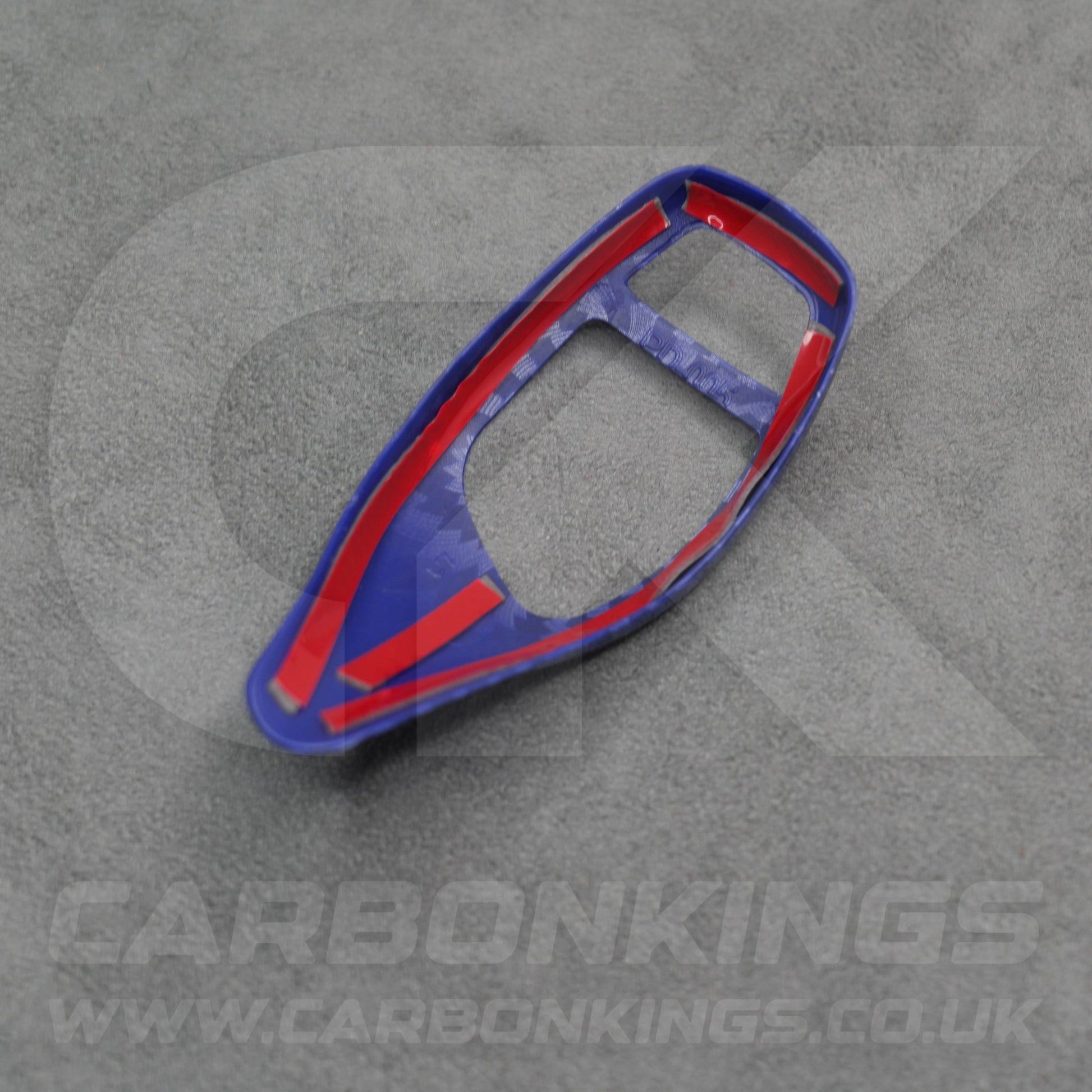 BMW Blue Carbon Fibre Style Gear Shift Knob Cover Trim F30 F20 F10 F15 F25 X5 X3
