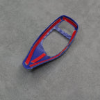 Blue Carbon Fibre Style Gear Shift Knob Cover Trim for BMW F30 F20 F10 F15 F25 X5 X3 - Interior Styling | Carbon Kings