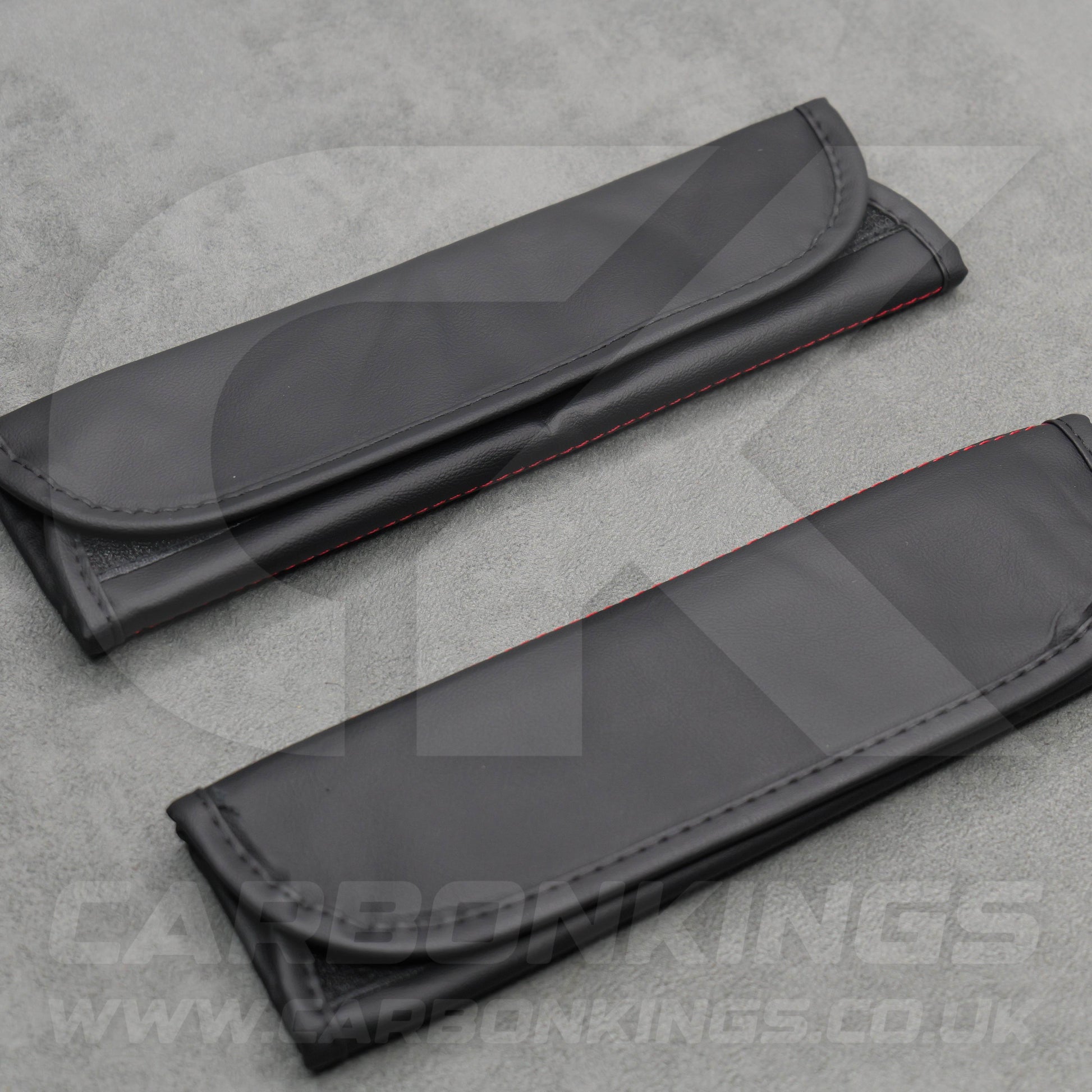 John Cooper Works JCW Leather Seatbelt Shoulder Covers Pad Protectors Mini Cooper