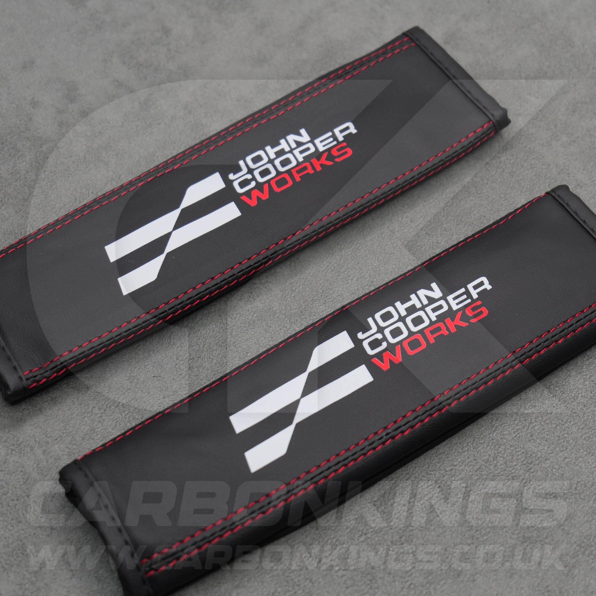 Mini John Cooper Works JCW Leather Seatbelt Shoulder Covers Pad Protectors