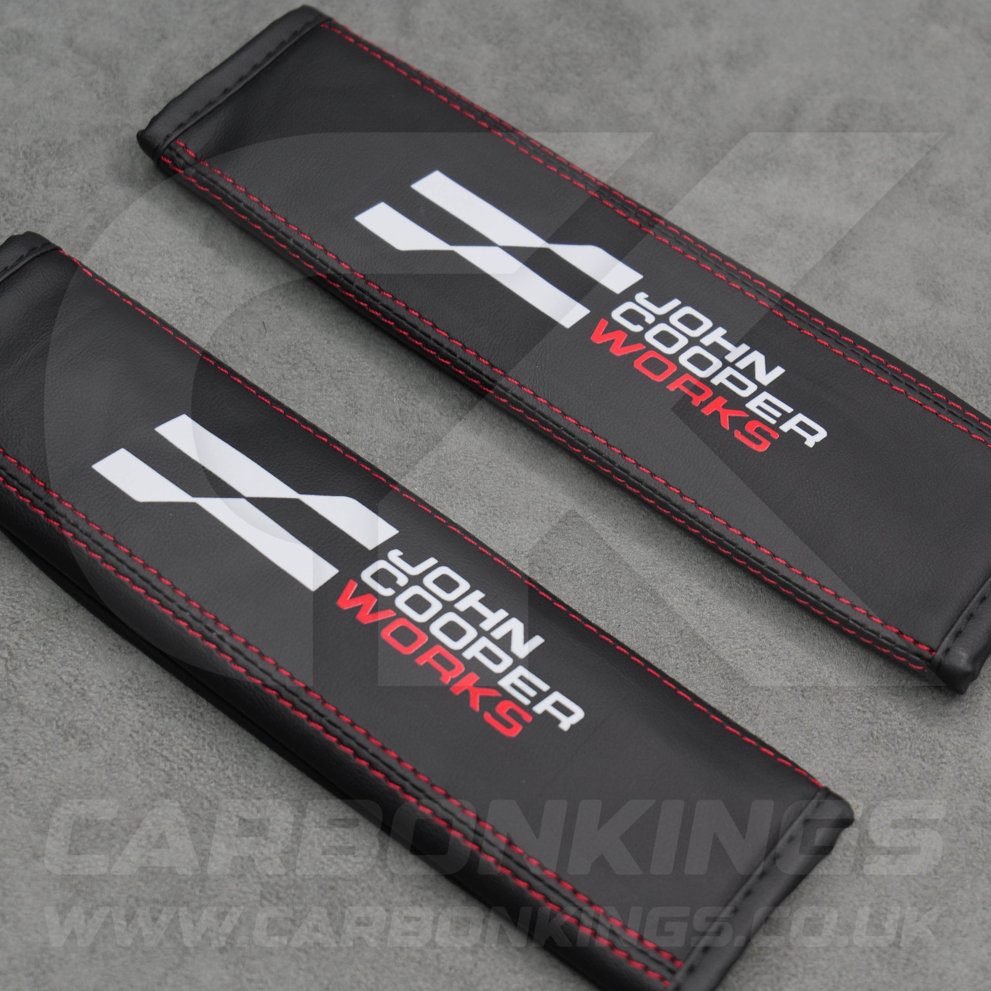 Mini John Cooper Works JCW Leather Seatbelt Shoulder Covers Pad Protectors