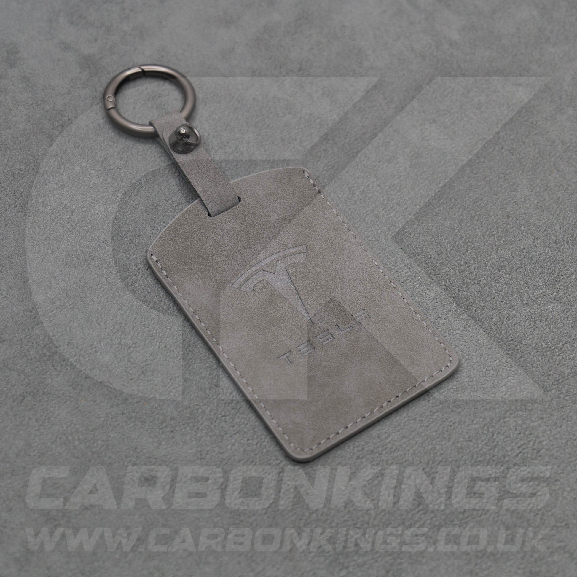 Tesla Leather Car Key Card Keycard Holder Protector in Grey / Orange / Green / Red