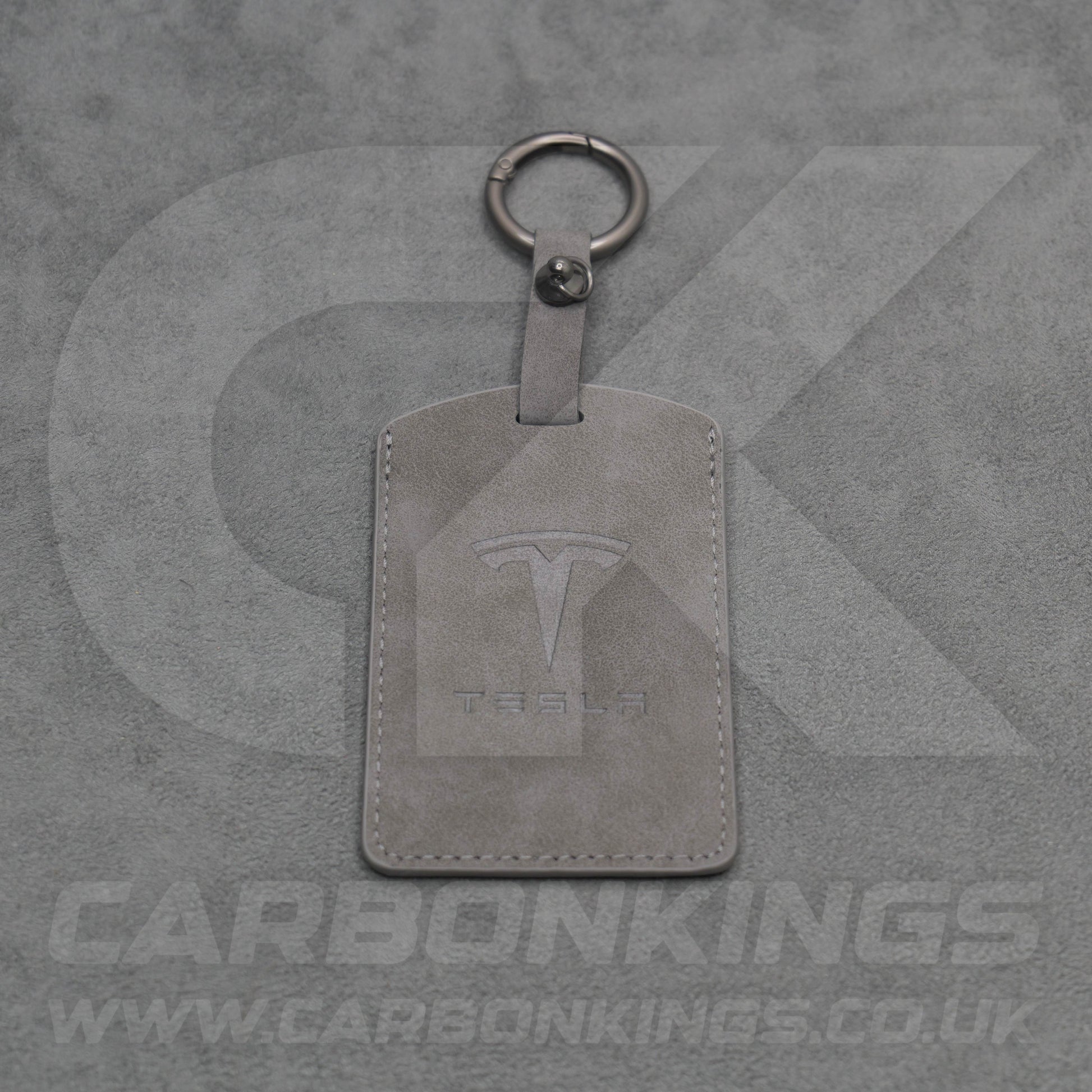 Tesla Leather Car Key Card Keycard Holder Protector in Grey / Orange / Green / Red