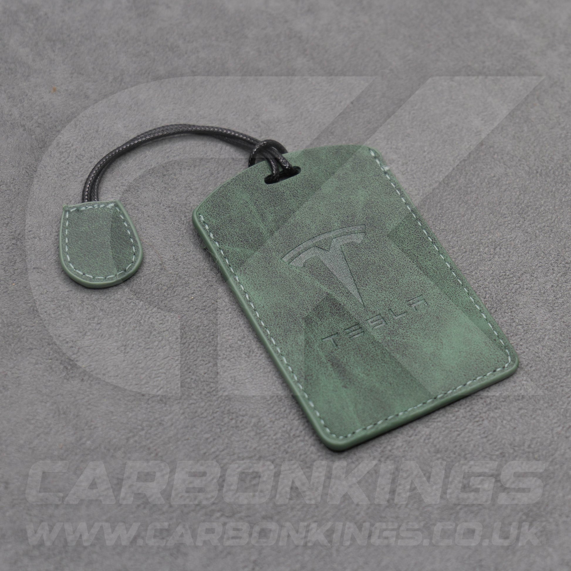 Tesla Leather Car Key Card Keycard Holder Protector in Orange / Green / Grey / Red