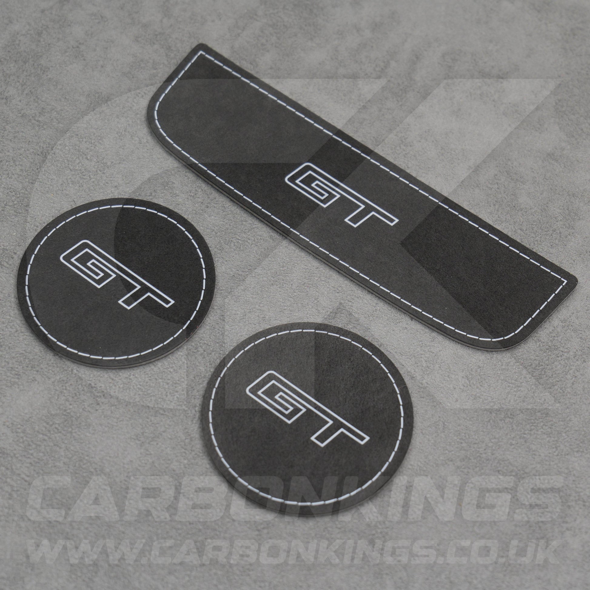 Ford Mustang GT Genuine Alcantara Cup Holder Storage Covers S550 Mach 1 V8 GT350