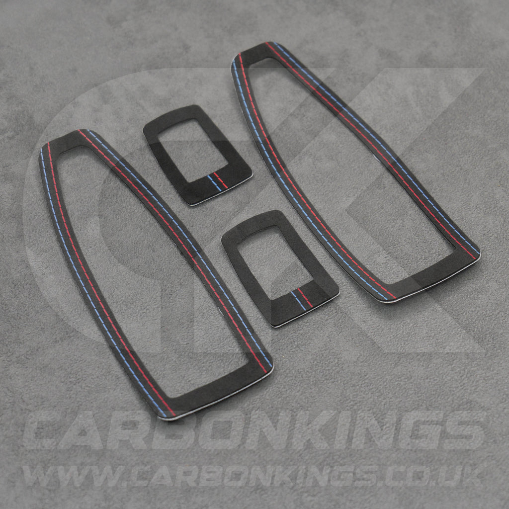 BMW Alcantara Window Switch Covers 1 3 4 Series F20 F30 F34 M135i M140i M335i M435i