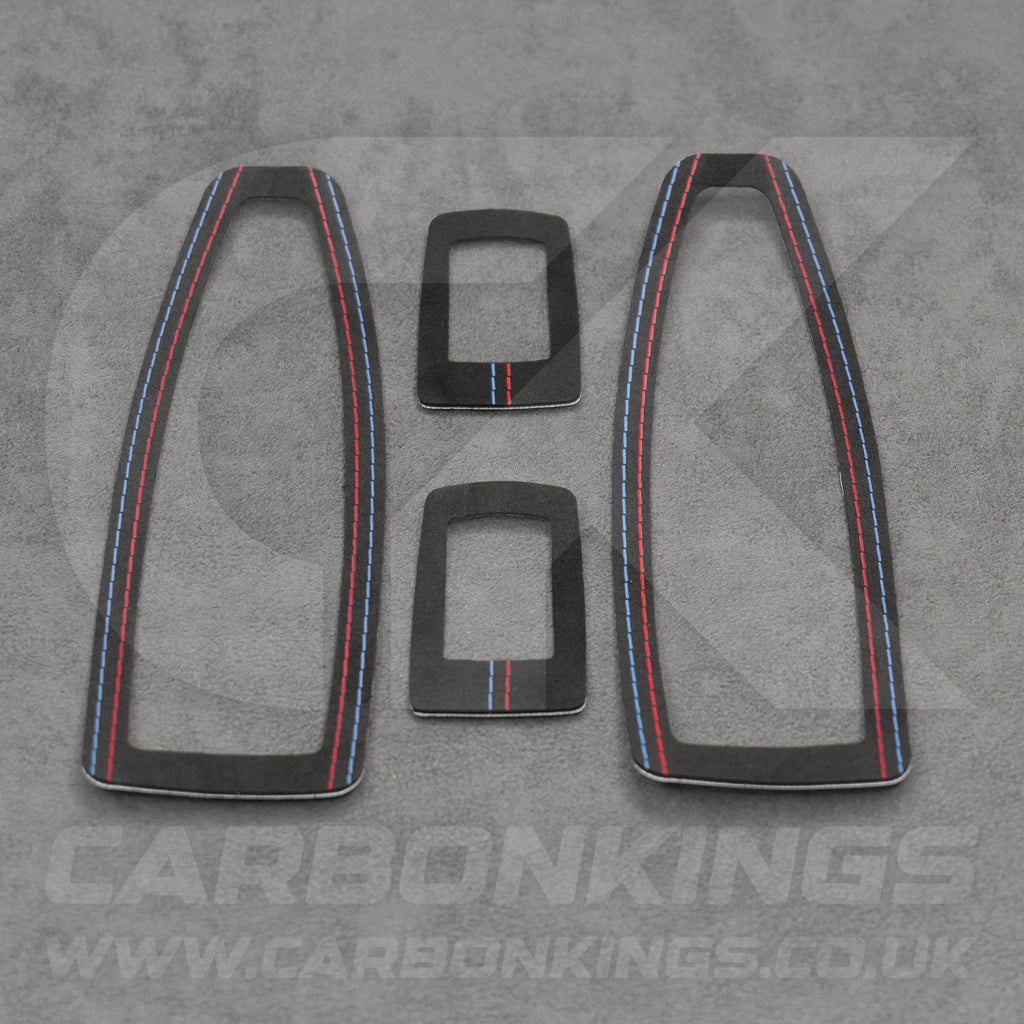 BMW Alcantara Window Switch Covers 1 3 4 Series F20 F30 F34 M135i M140i M335i M435i