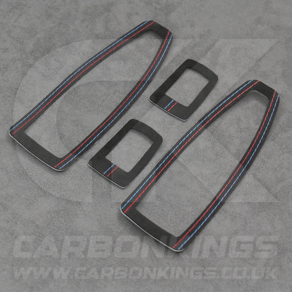 BMW Alcantara Window Switch Covers 1 3 4 Series F20 F30 F34 M135i M140i M335i M435i
