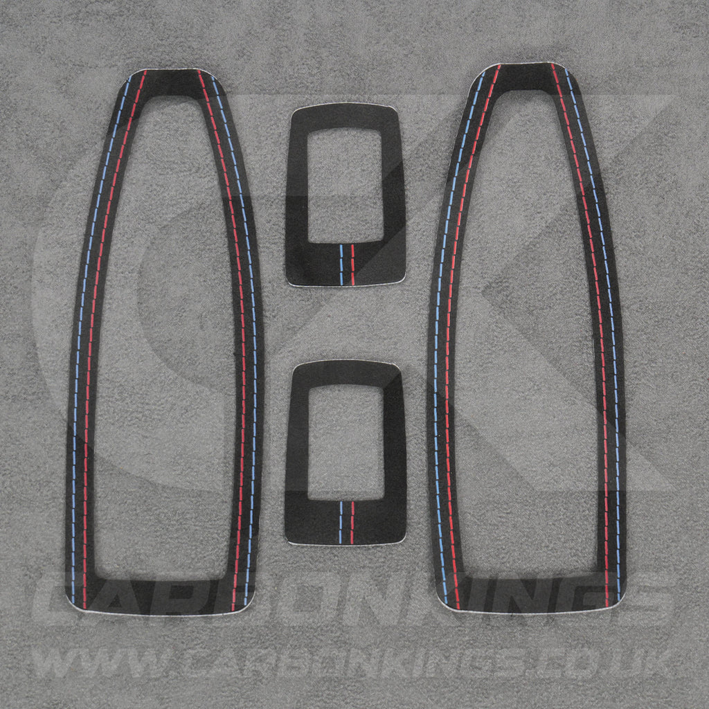 BMW Alcantara Window Switch Covers 1 3 4 Series F20 F30 F34 M135i M140i M335i M435i