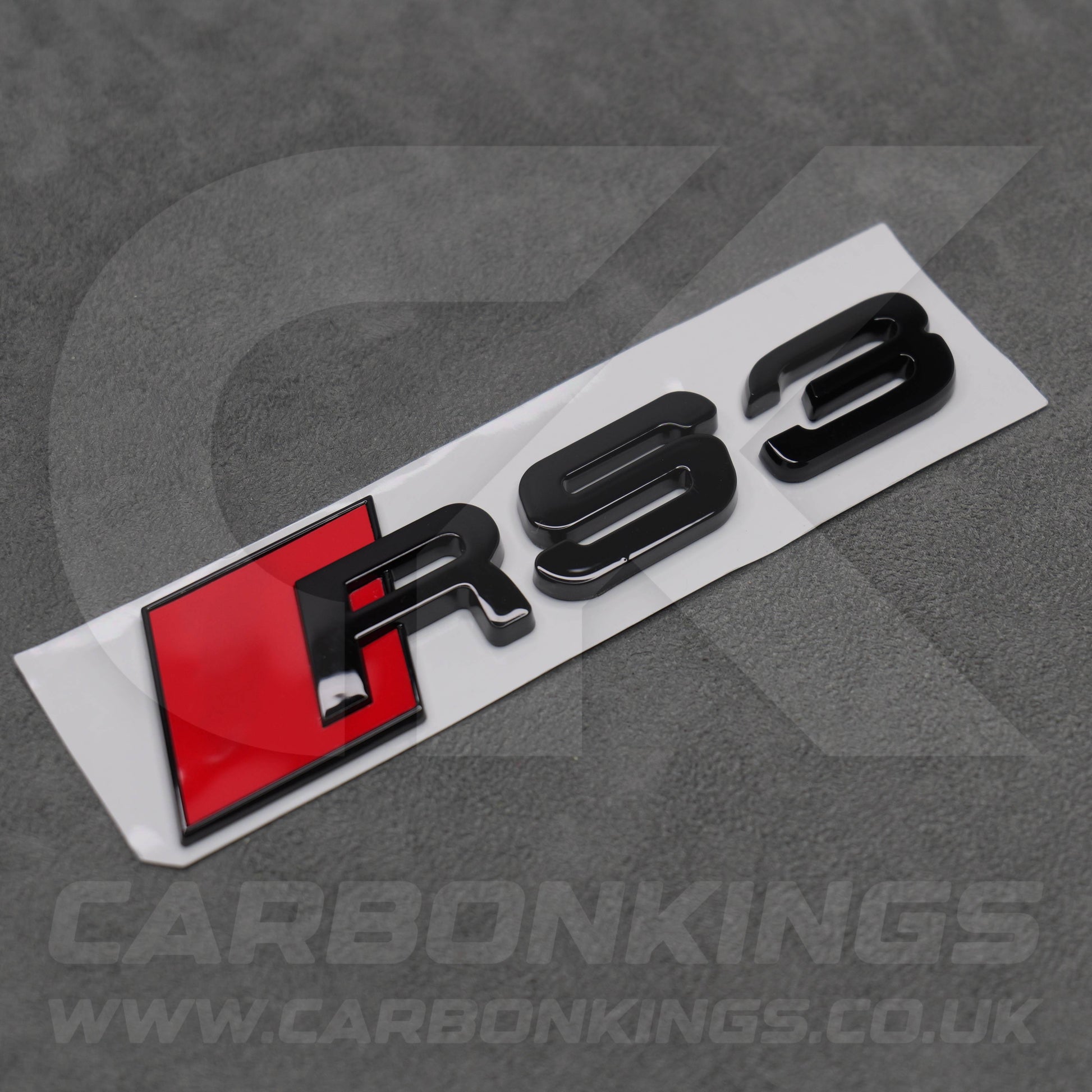 148 x 37mm Audi RS3 Gloss Black Boot Rear Badge Letters Logo Emblem 8L 8P 8V 8Y