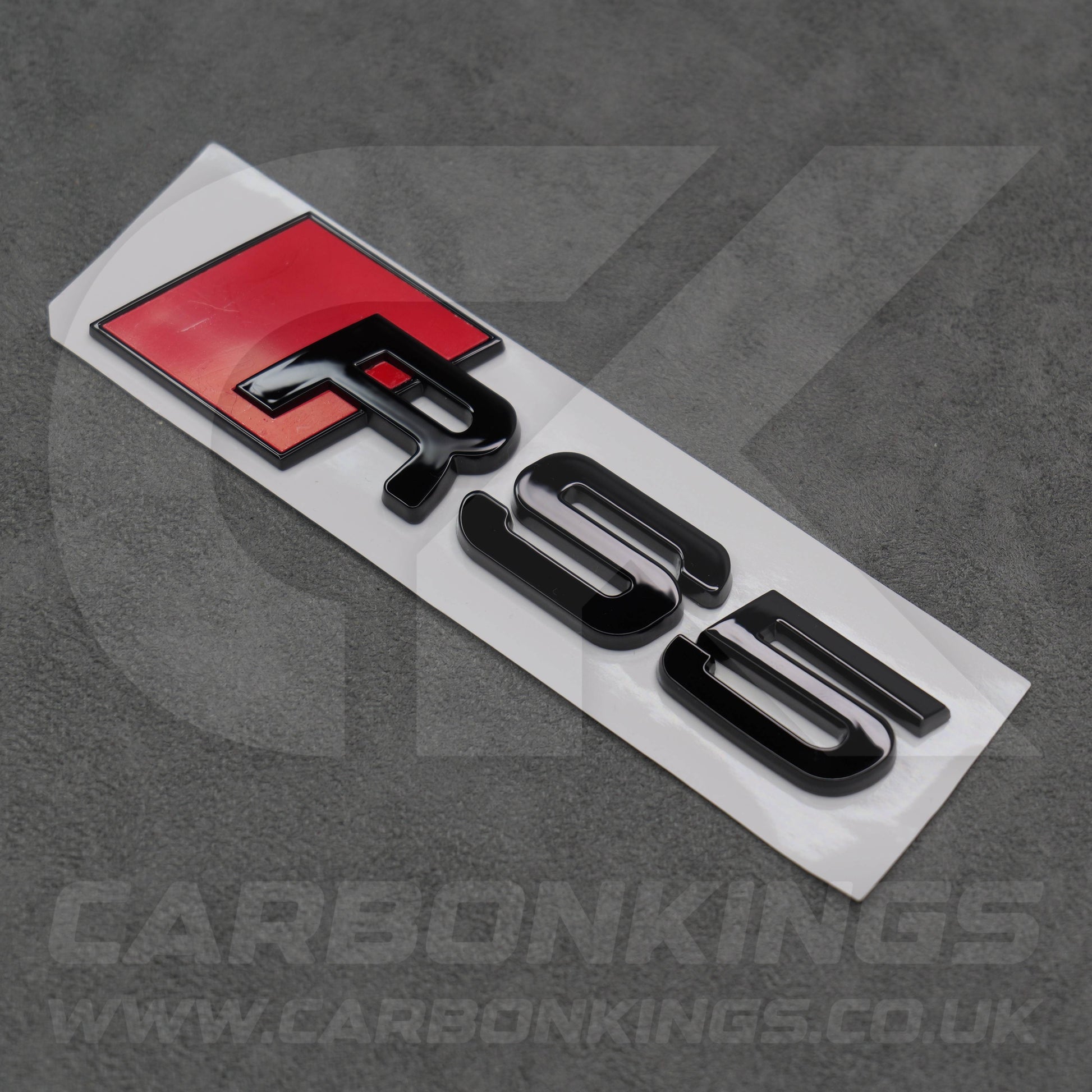 148 x 37mm Audi RS5 Gloss Black Boot Rear Badge Letters Logo Emblem B8 8T B9 B10