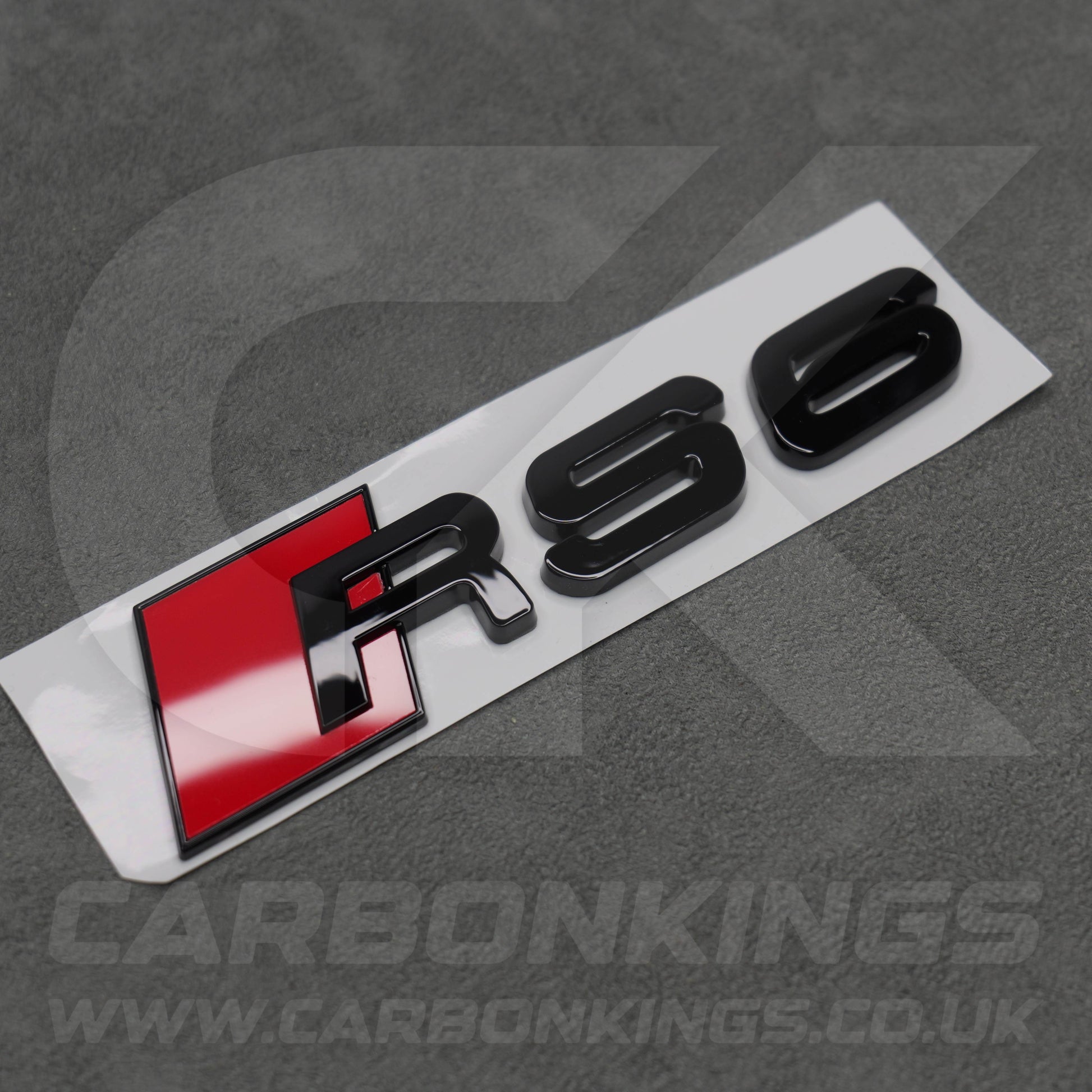 148 x 37mm Audi RS6 Gloss Black Boot Rear Badge Letters Logo Emblem C4 C5 C6 C7 C7.5 C8