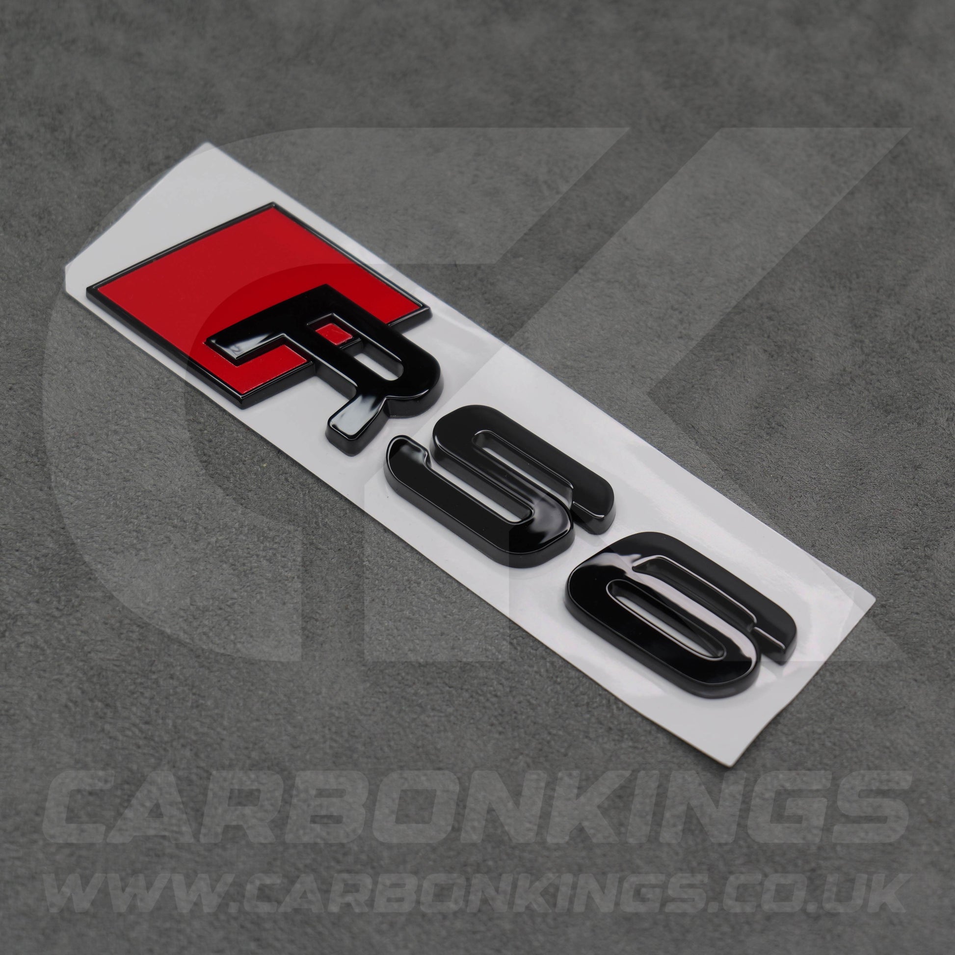 148 x 37mm Audi RS6 Gloss Black Boot Rear Badge Letters Logo Emblem C4 C5 C6 C7 C7.5 C8