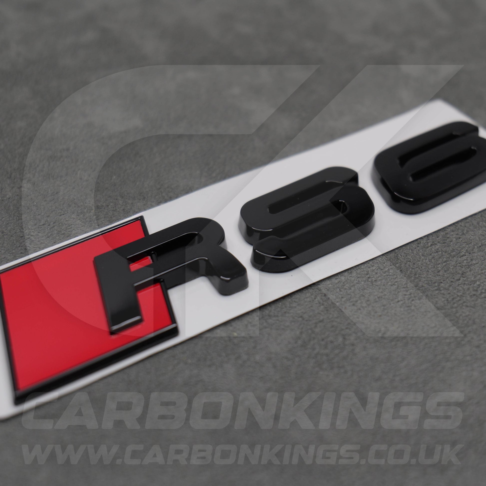148 x 37mm Audi RS6 Gloss Black Boot Rear Badge Letters Logo Emblem C4 C5 C6 C7 C7.5 C8