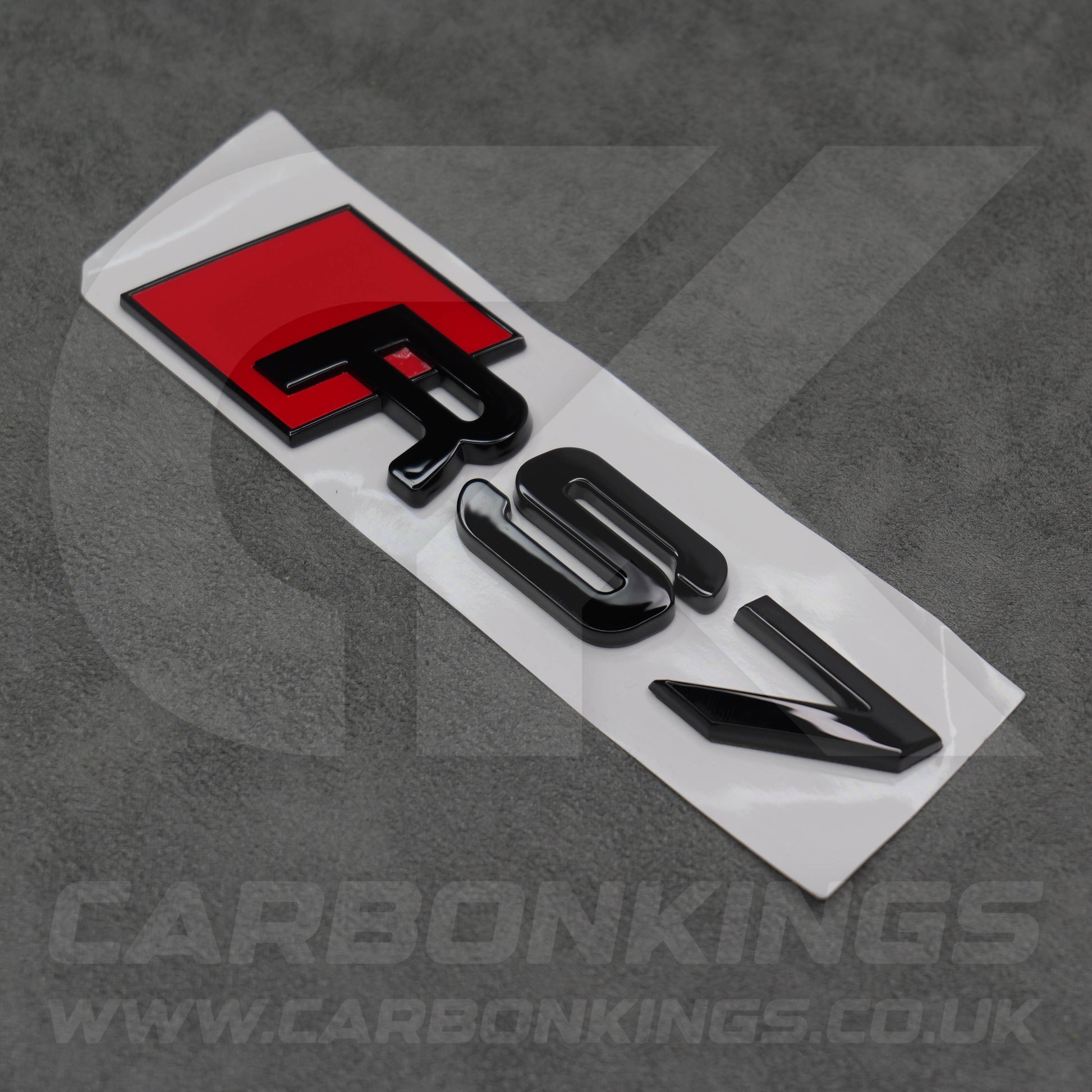 148 x 37mm Audi RS7 Gloss Black Boot Rear Badge Letters Logo Emblem 4G8 4K8