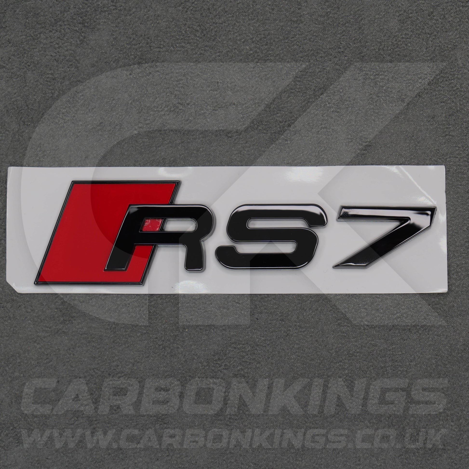 148 x 37mm Audi RS7 Gloss Black Boot Rear Badge Letters Logo Emblem 4G8 4K8
