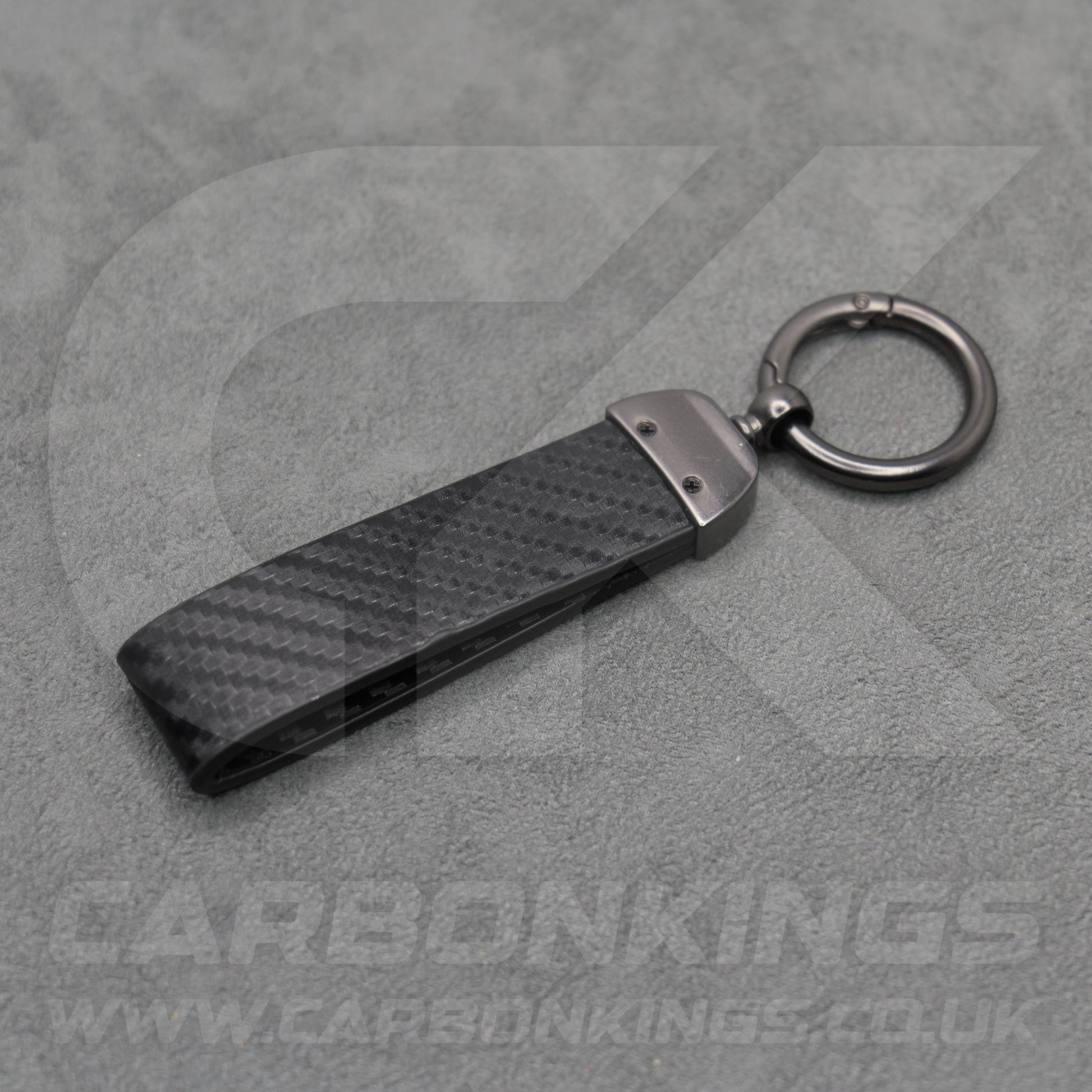 Honda Carbon Fibre Style Key Ring Chain Car Civic Jazz HR-V CR-V ZR-V E e:Ny1