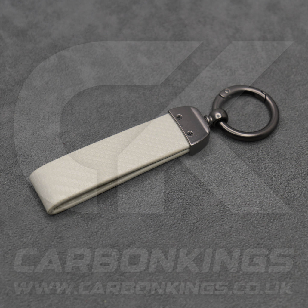 Honda Carbon Fibre Style Key Ring Chain Car Civic Jazz HR-V CR-V ZR-V E e:Ny1