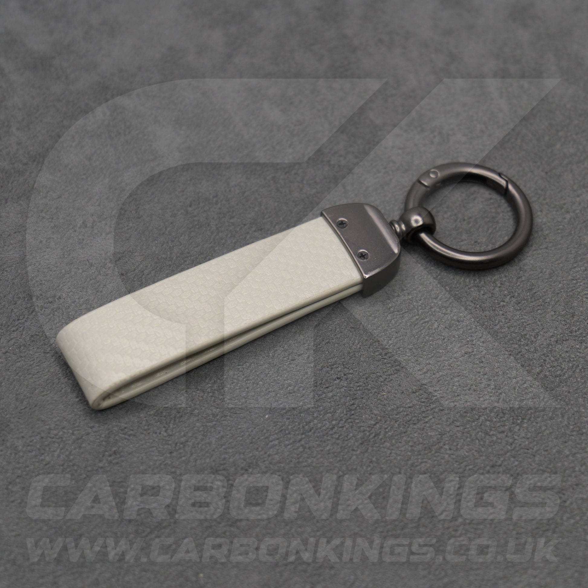 Honda Carbon Fibre Style Key Ring Chain Car Civic Jazz HR-V CR-V ZR-V E e:Ny1