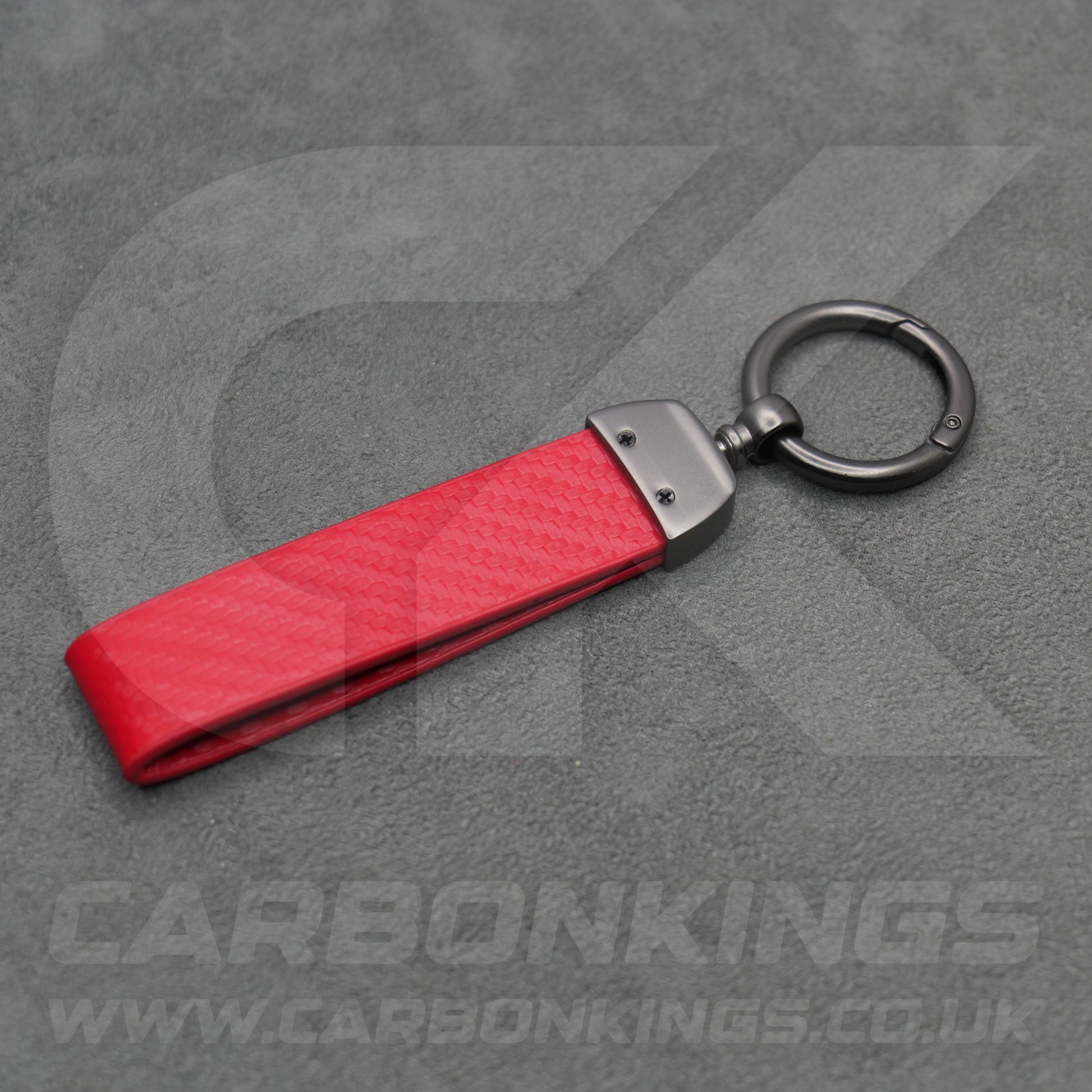Honda Carbon Fibre Style Key Ring Chain Car Civic Jazz HR-V CR-V ZR-V E e:Ny1