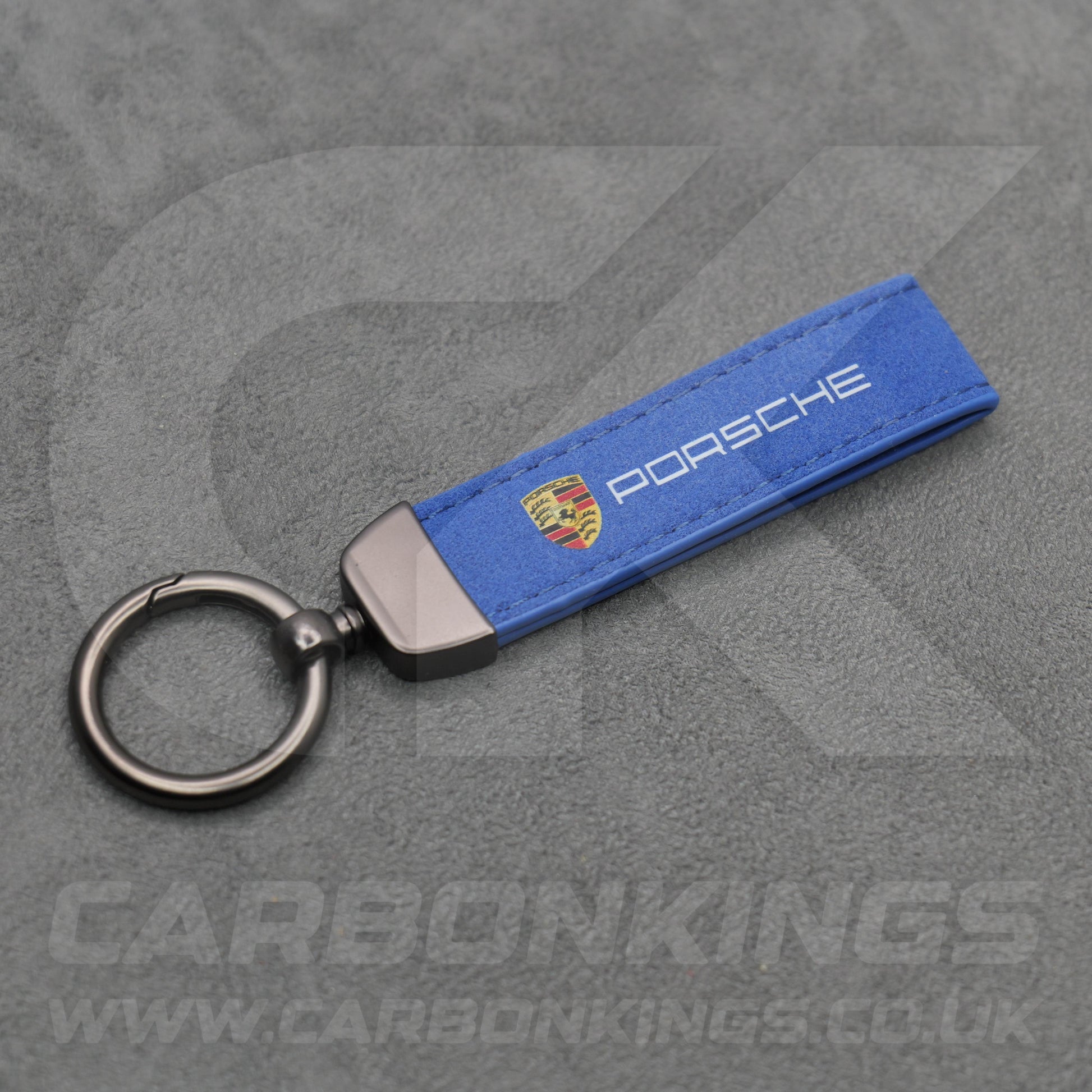 Porsche Suede Key Ring Chain 911 918 718 Carerra Cayman Macan Cayenne GTS GT3