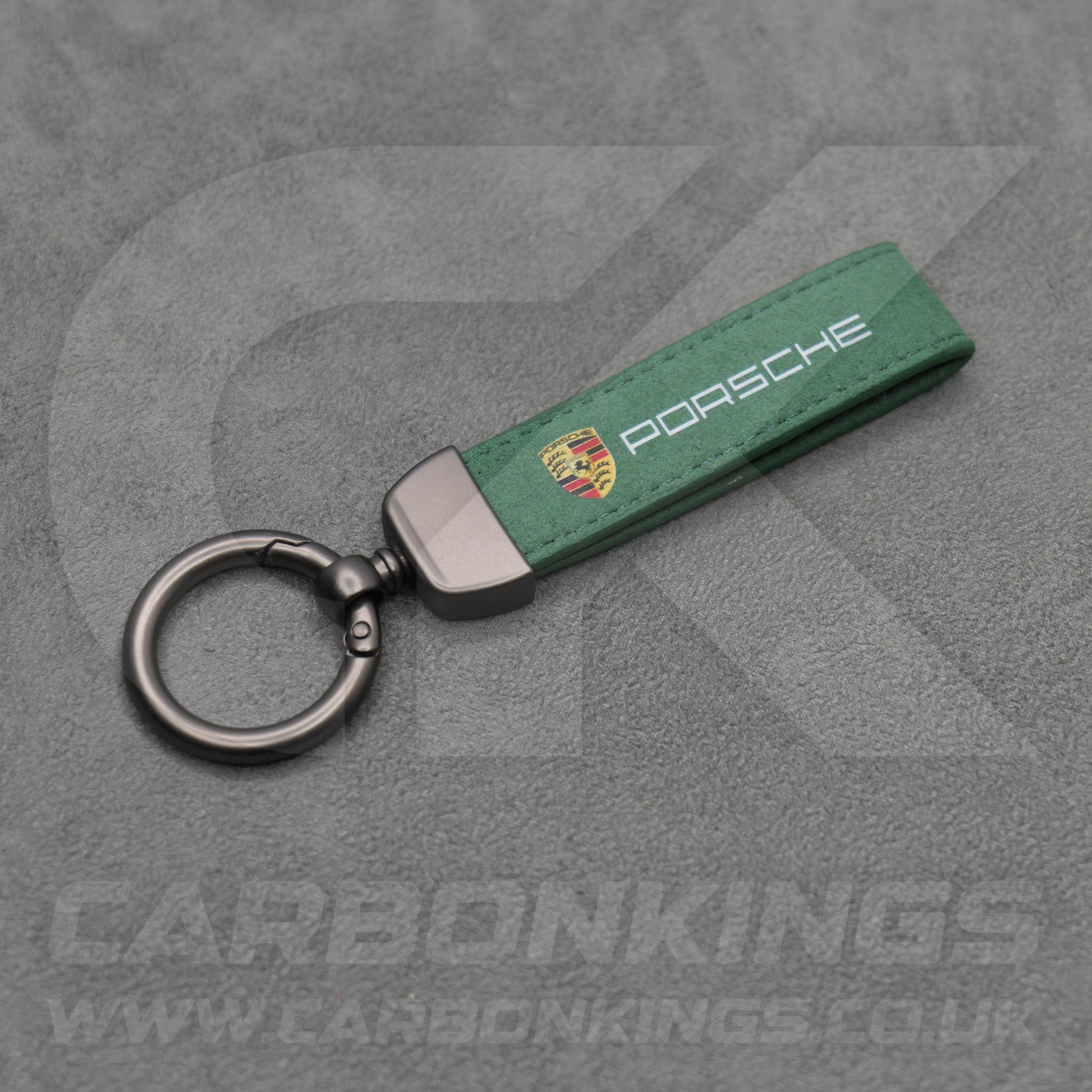 Porsche Suede Key Ring Chain 911 918 718 Carerra Cayman Macan Cayenne GTS GT3