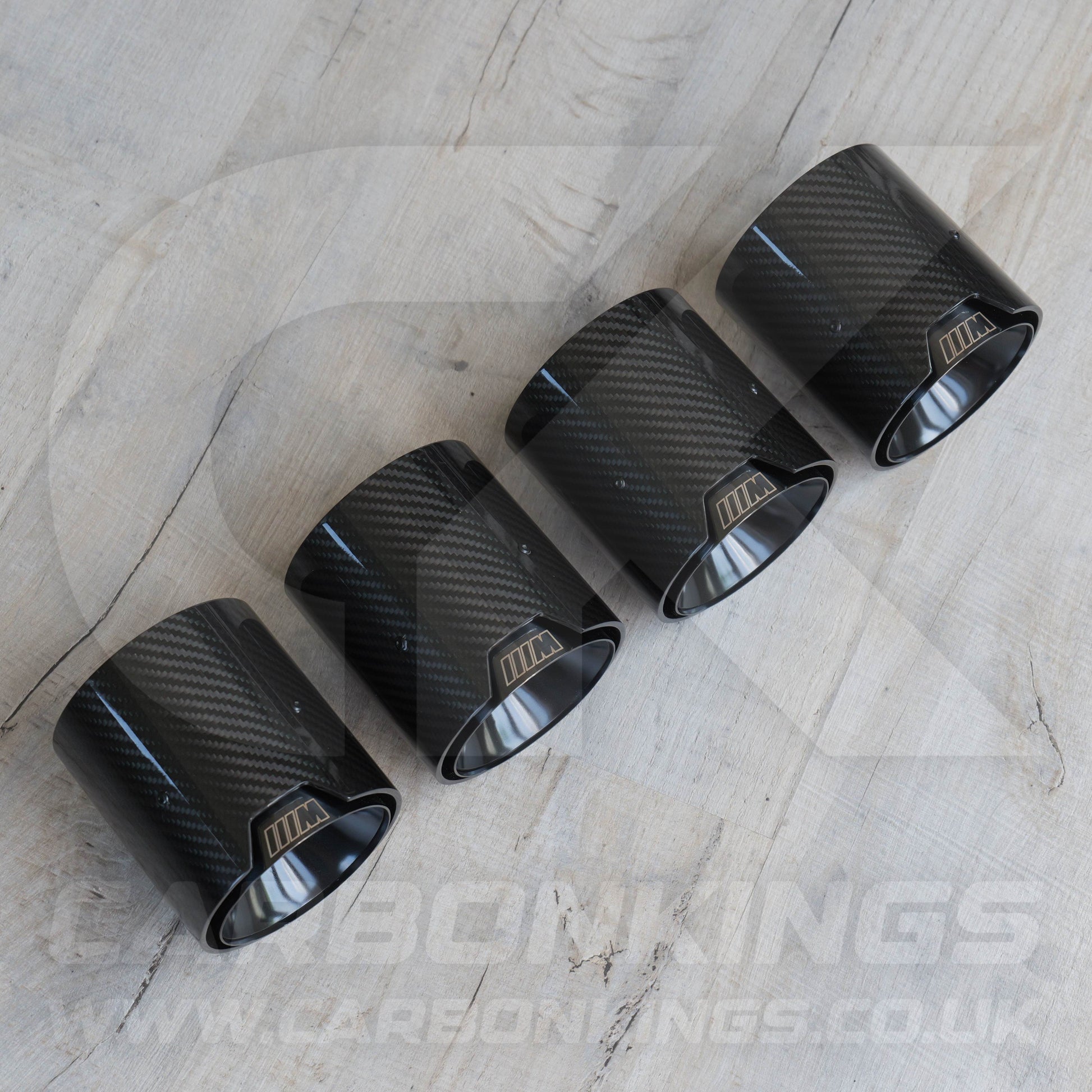 BMW M Performance Carbon Fibre Black Exhaust Tips M2 M3 M4 M5 F80 F82 F83 F87 F10 M5