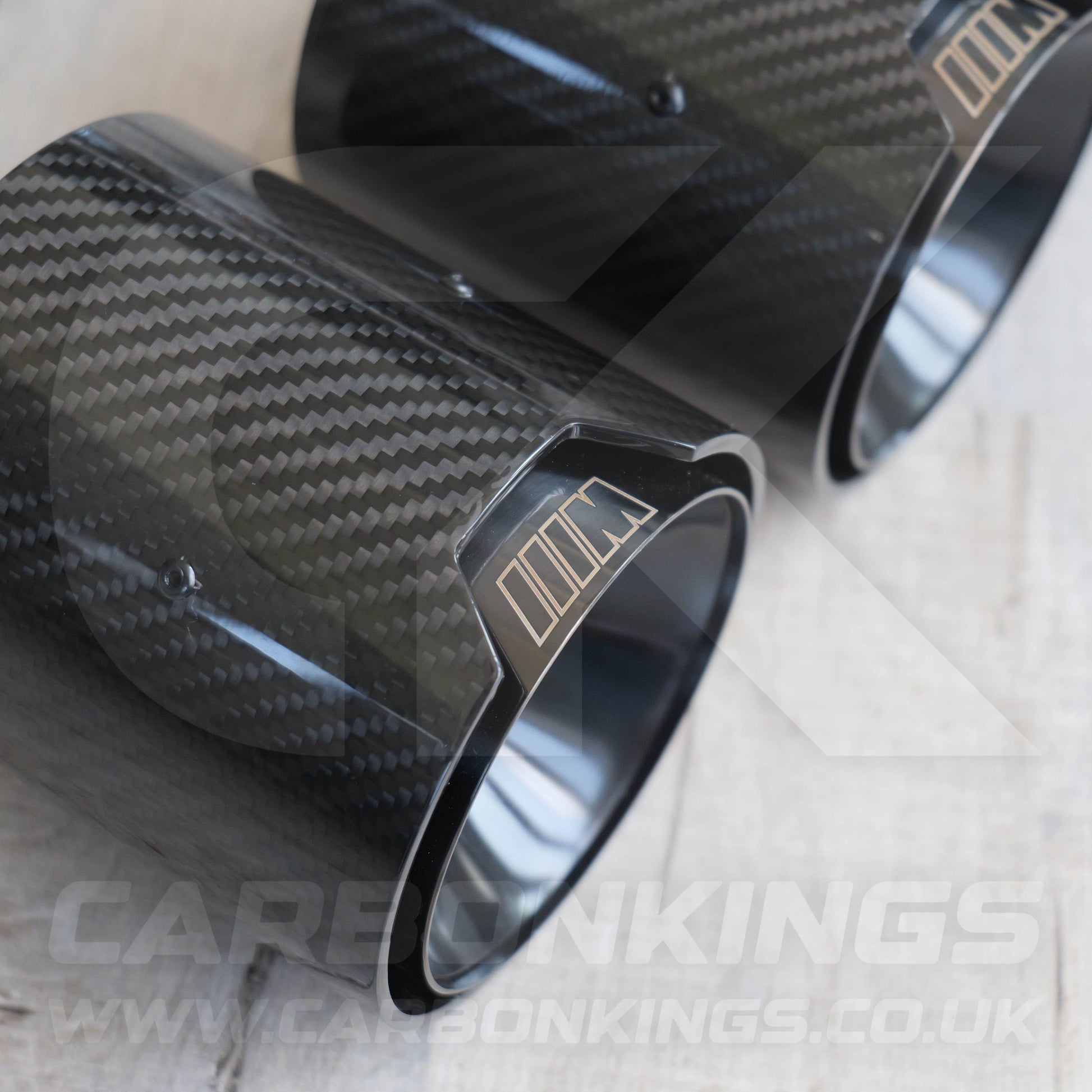 BMW M Performance Carbon Fibre Black Exhaust Tips M2 M3 M4 M5 F80 F82 F83 F87 F10 M5