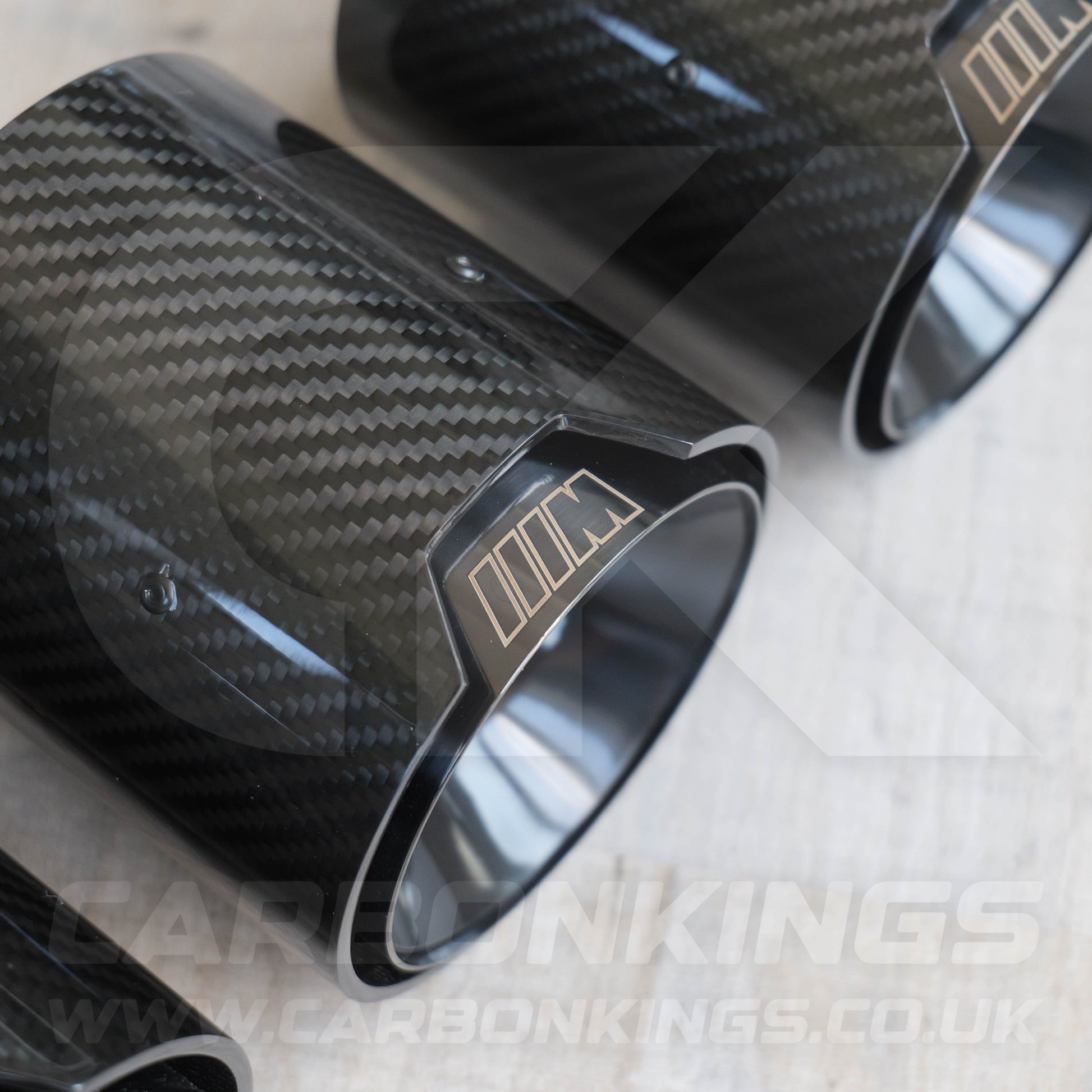 BMW M Performance Carbon Fibre Black Exhaust Tips M2 M3 M4 M5 F80 F82 F83 F87 F10 M5