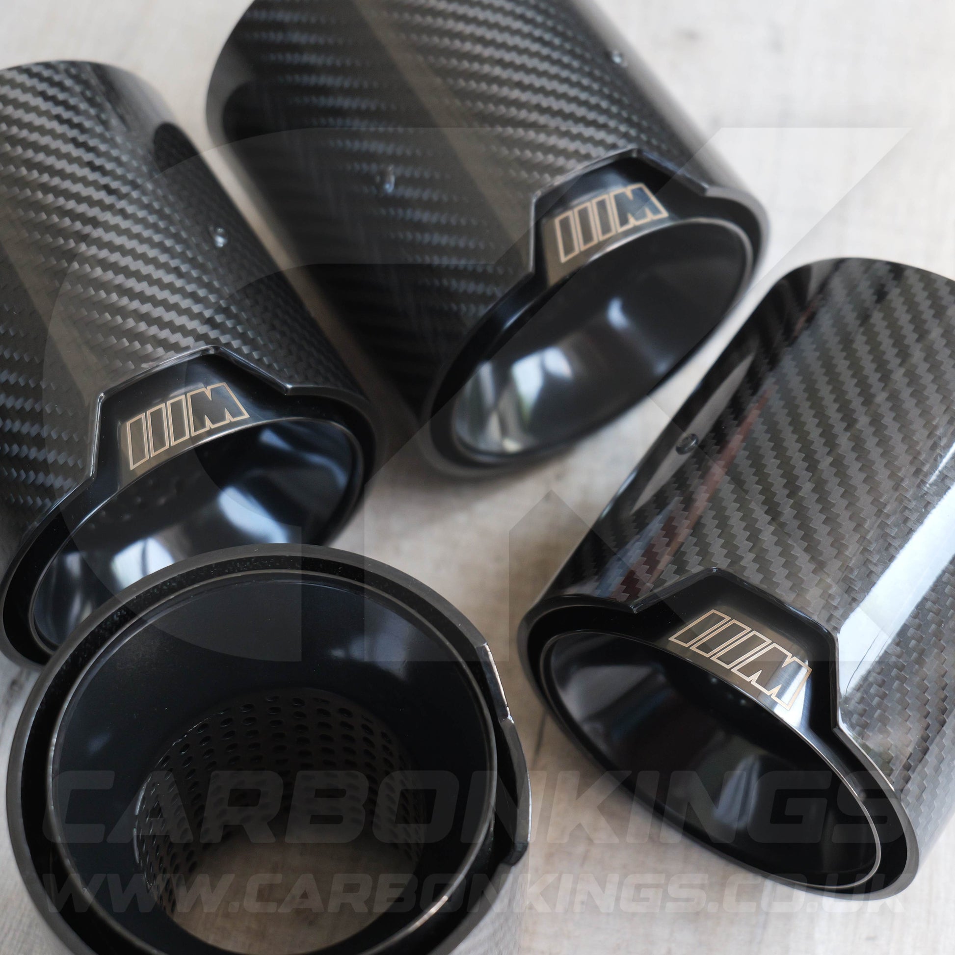 BMW M Performance Carbon Fibre Black Exhaust Tips for G80 G81 G82 G83 M3 M4