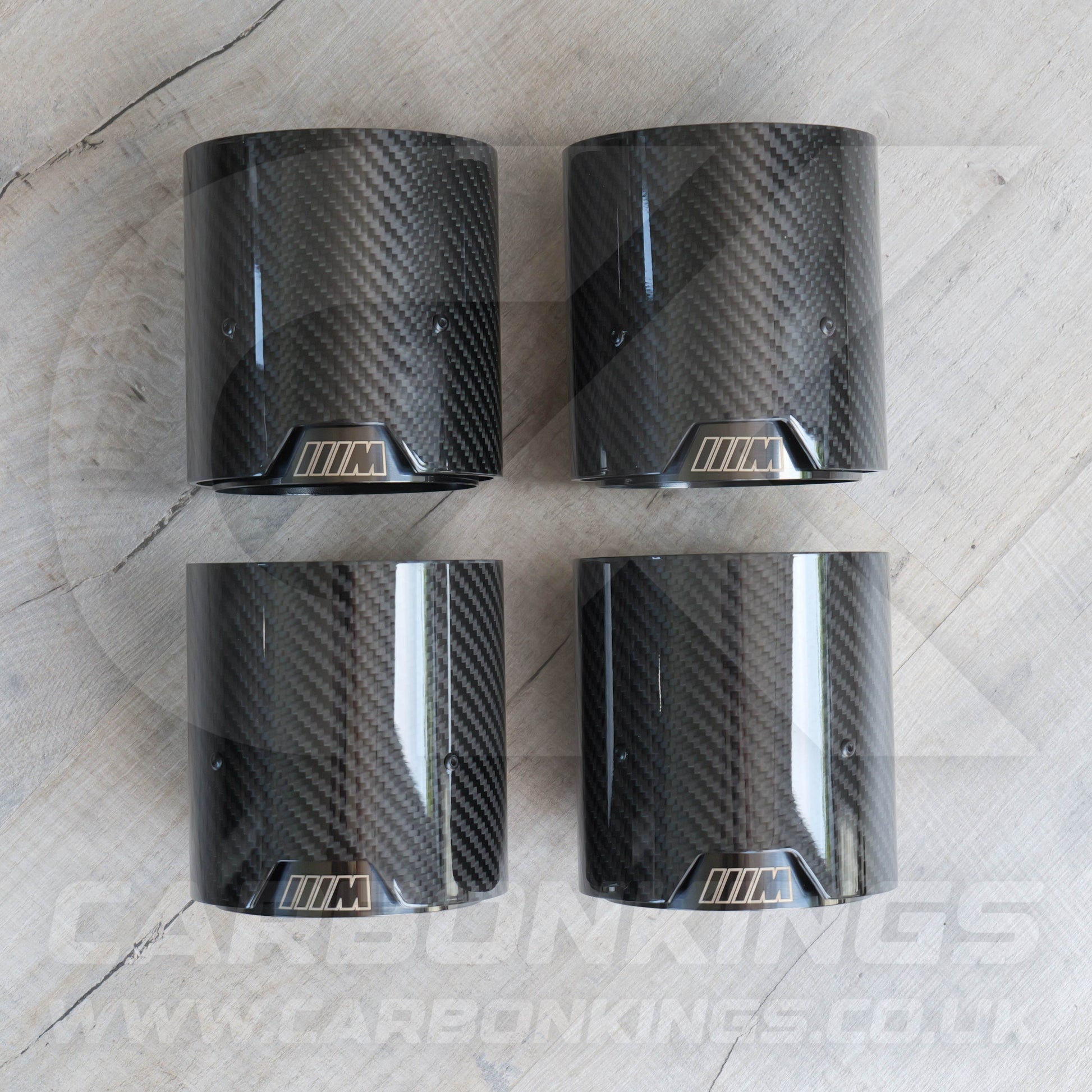 BMW M Performance Carbon Fibre Black Exhaust Tips M2 M3 M4 M5 F80 F82 F83 F87 F10 M5