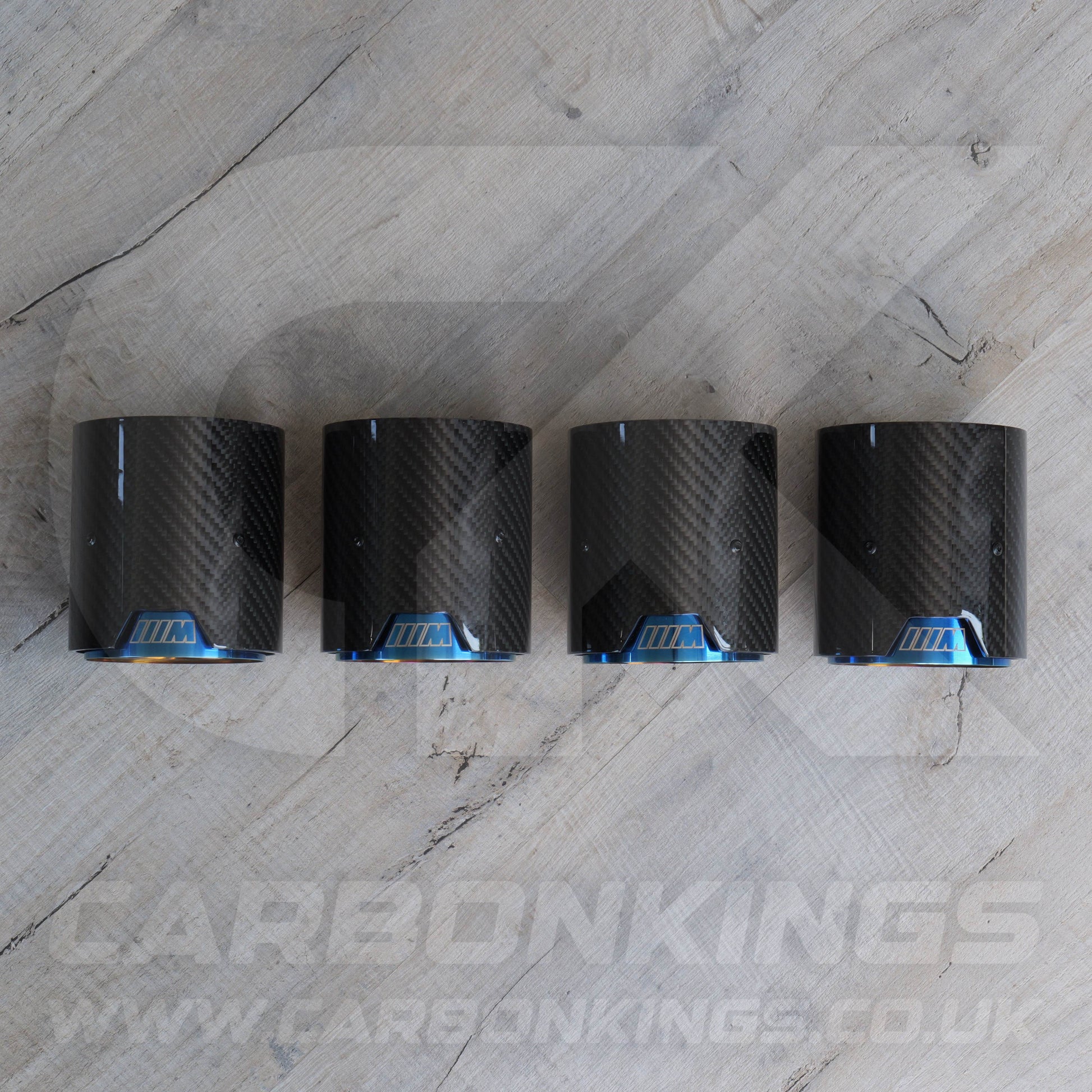 BMW M Performance Carbon Fibre Burnt Blue Exhaust Tips M2 M3 M4 M5 F80 F82 F83 F87 F10 M5