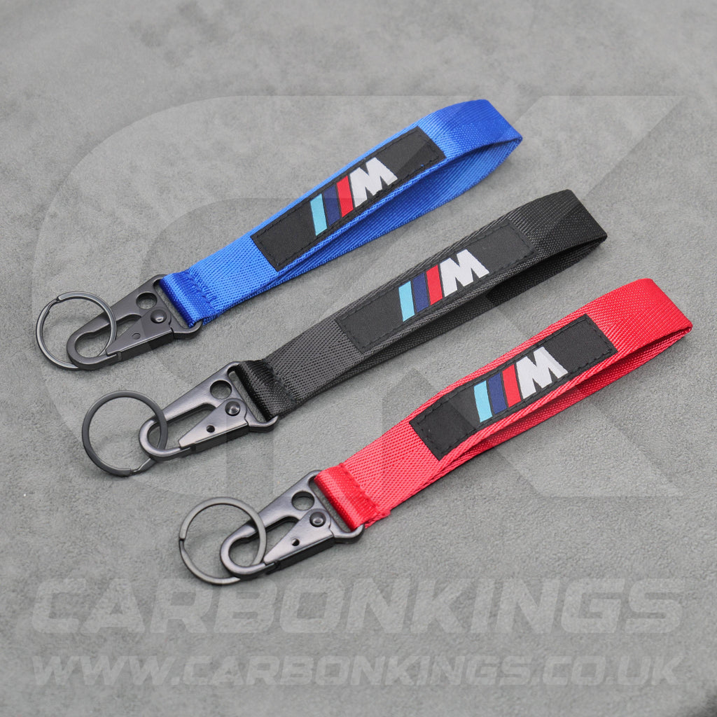 BMW M Embroidered Nylon Car Key Ring Chain M2 M3 M4 X3M X4M X5M X6M