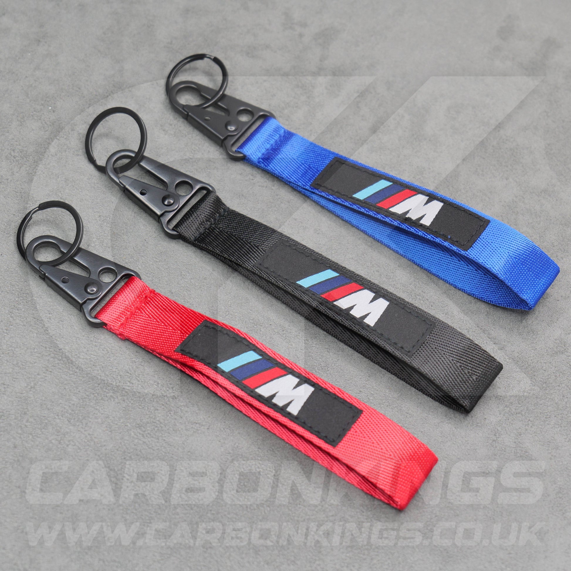 BMW M Embroidered Nylon Car Key Ring Chain M2 M3 M4 X3M X4M X5M X6M