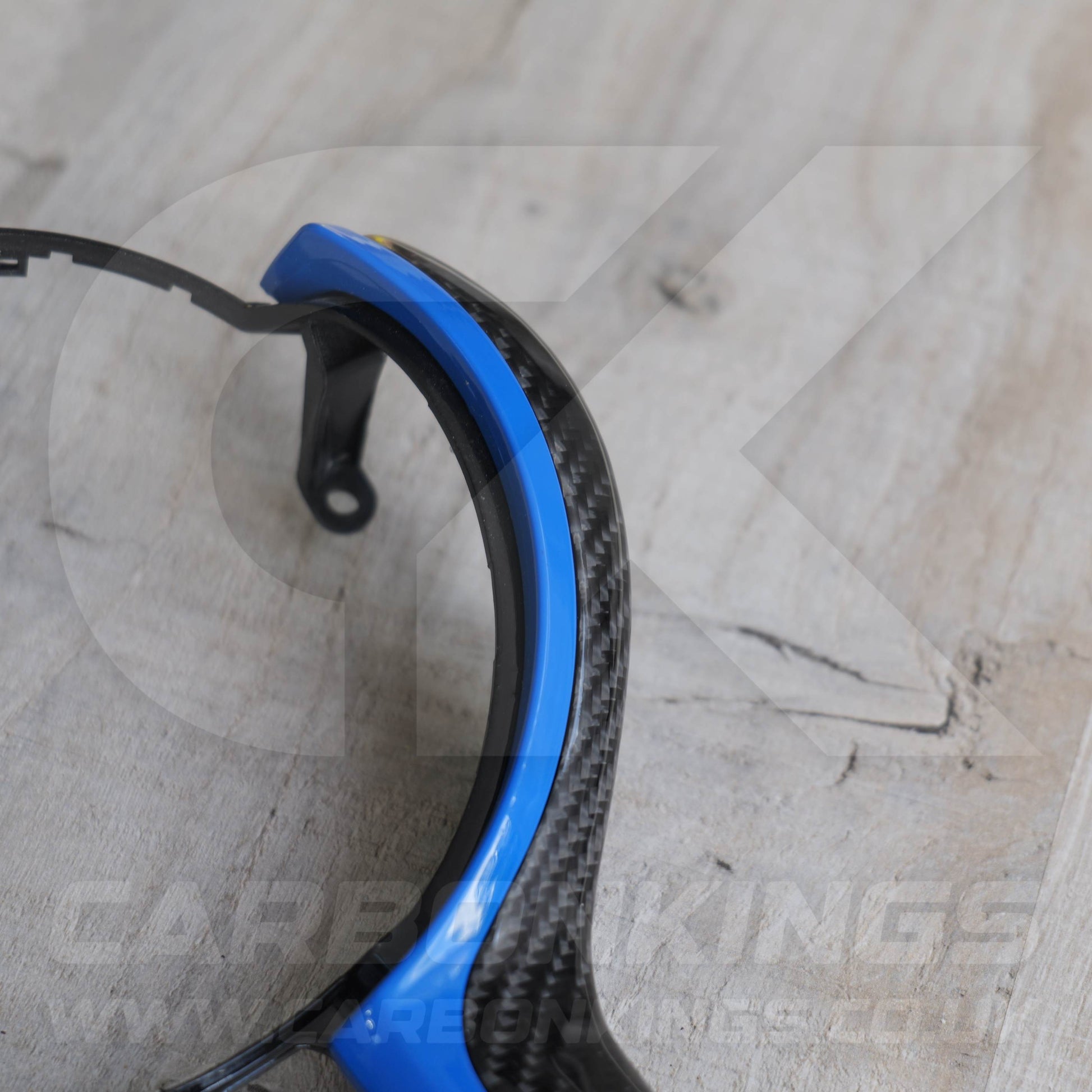 BMW M Sport Carbon Fibre / Blue Steering Wheel Trim M2 M3 M4 M5 M6 X5M X6M