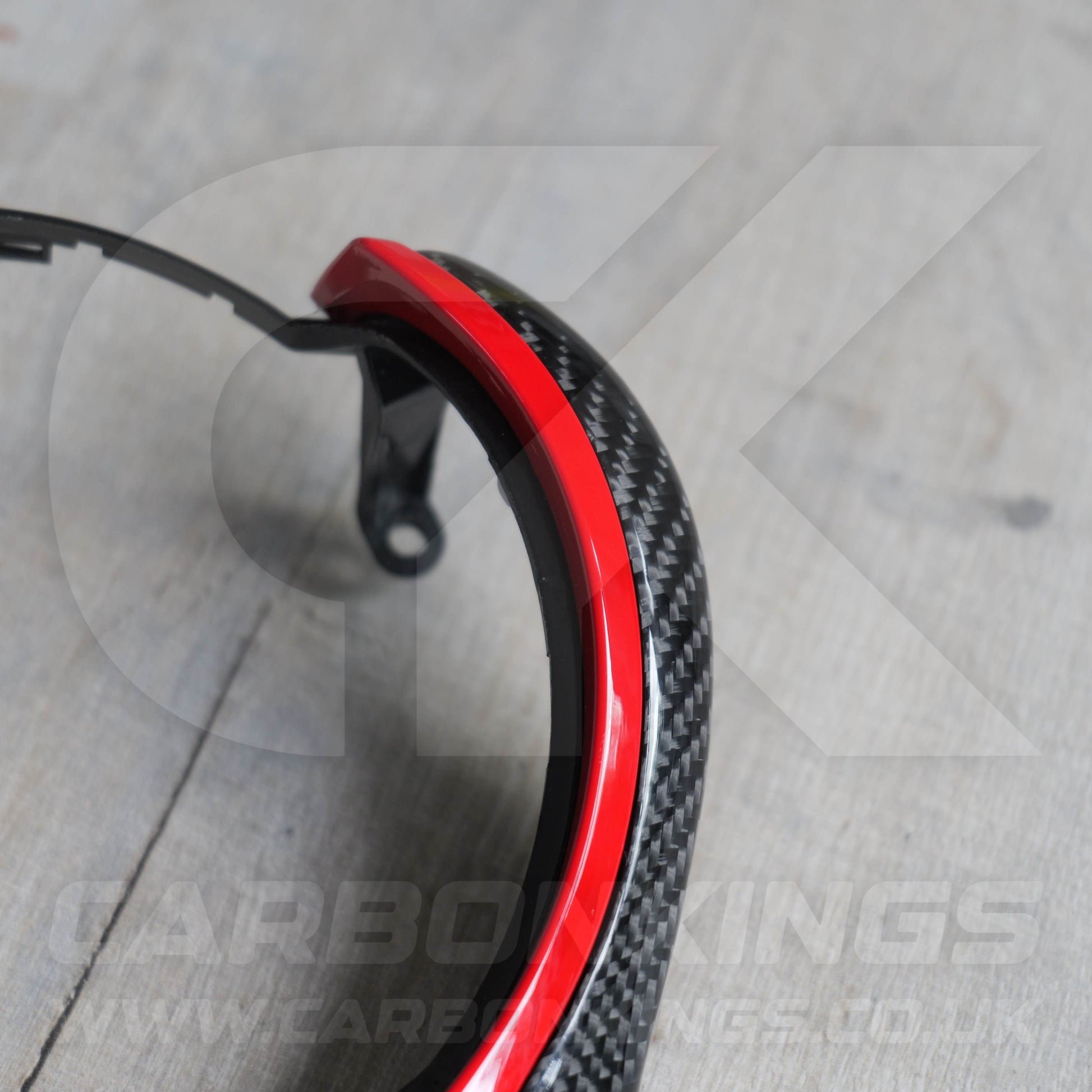 BMW M Sport Carbon Fibre / Red Steering Wheel Trim M2 M3 M4 M5 M6 X5M X6M