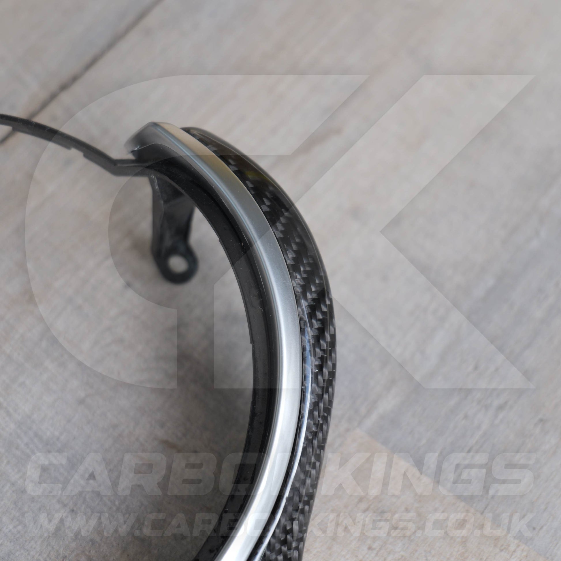 BMW M Sport Carbon Fibre / Silver Steering Wheel Trim M2 M3 M4 M5 M6 X5M X6M