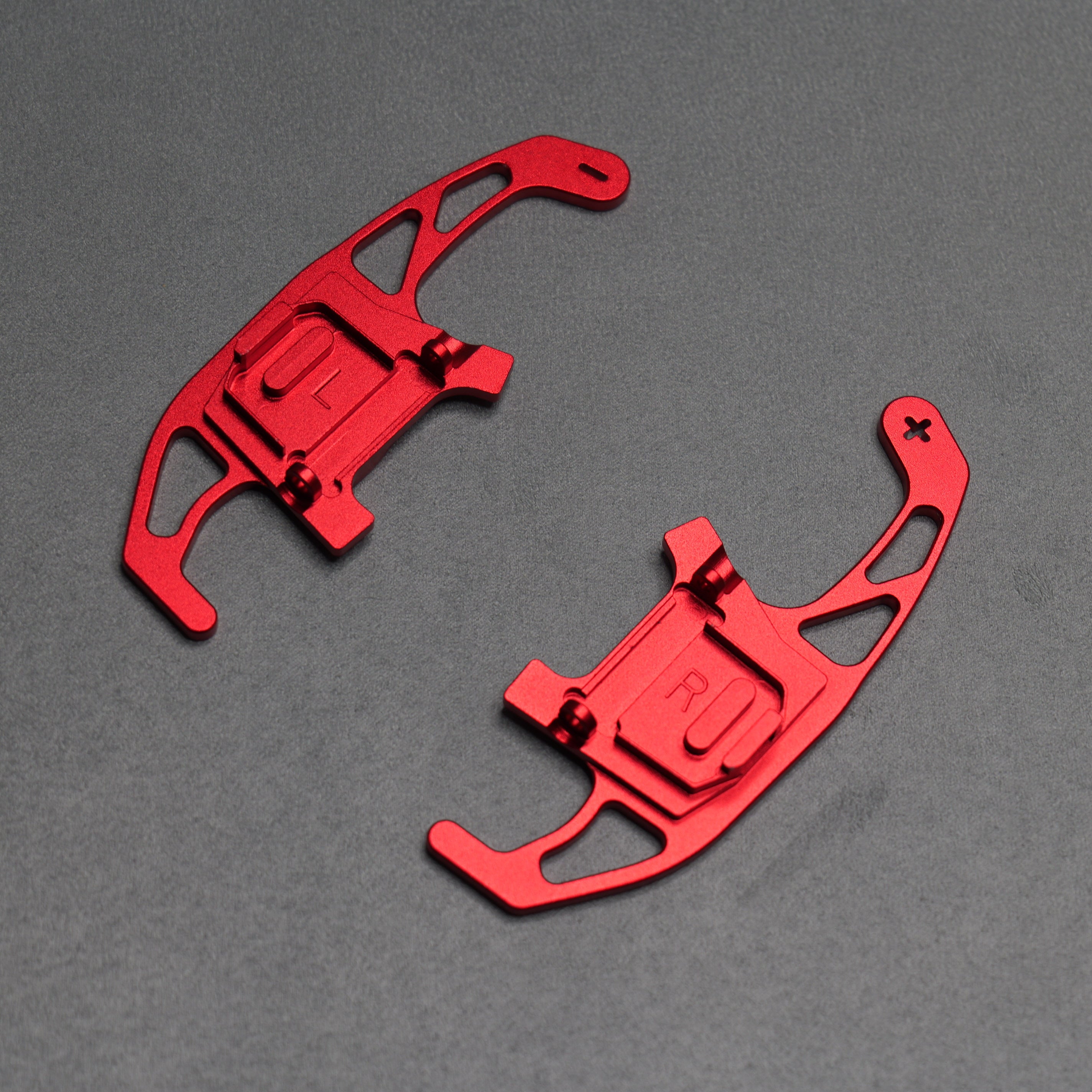 Red Alloy Extended Gear Shifter Paddles for Volkswagen VW Golf MK7 7.5 GTI GTD R TSI DSG