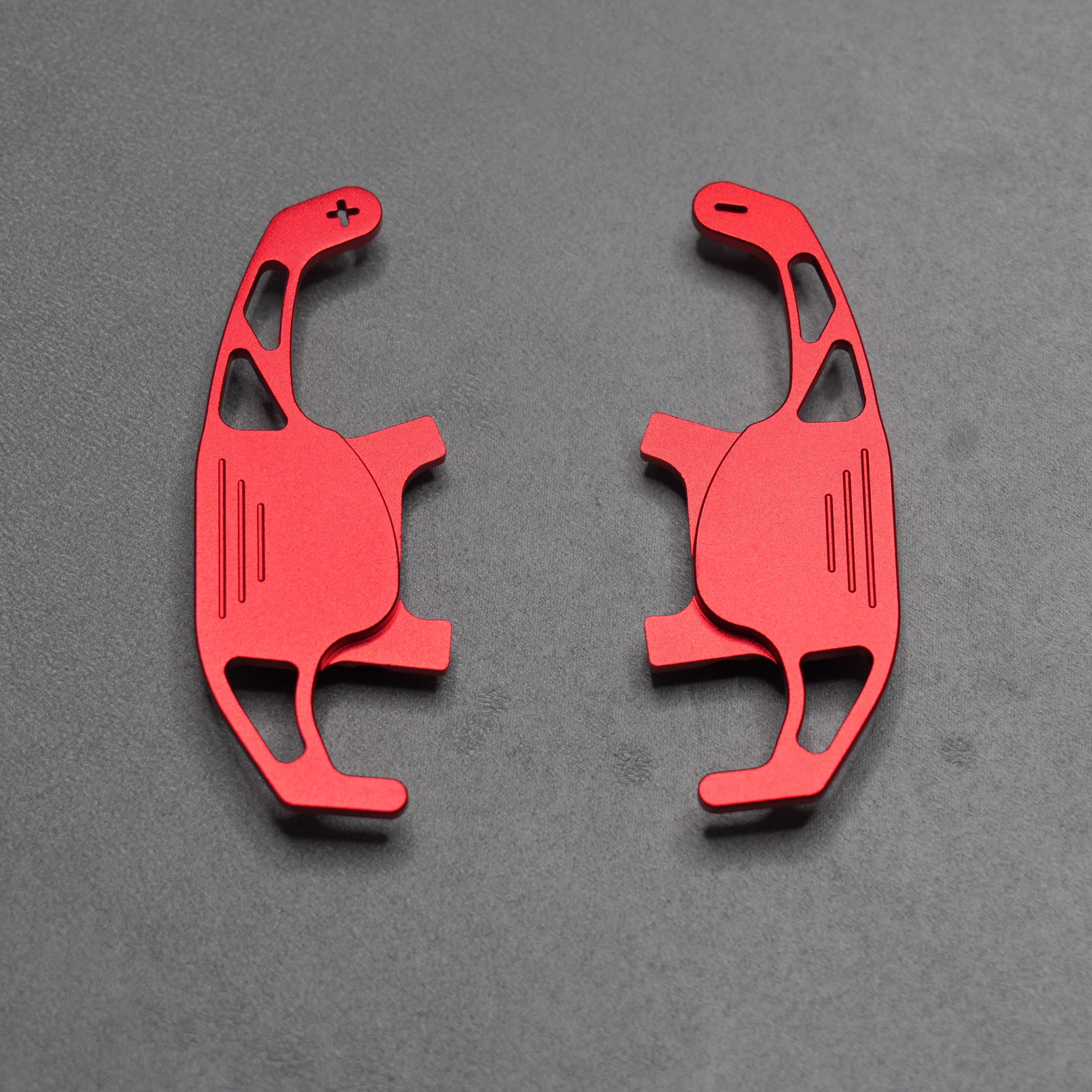 Red Alloy Extended Gear Shifter Paddles for Volkswagen VW Golf MK7 7.5 GTI GTD R TSI DSG