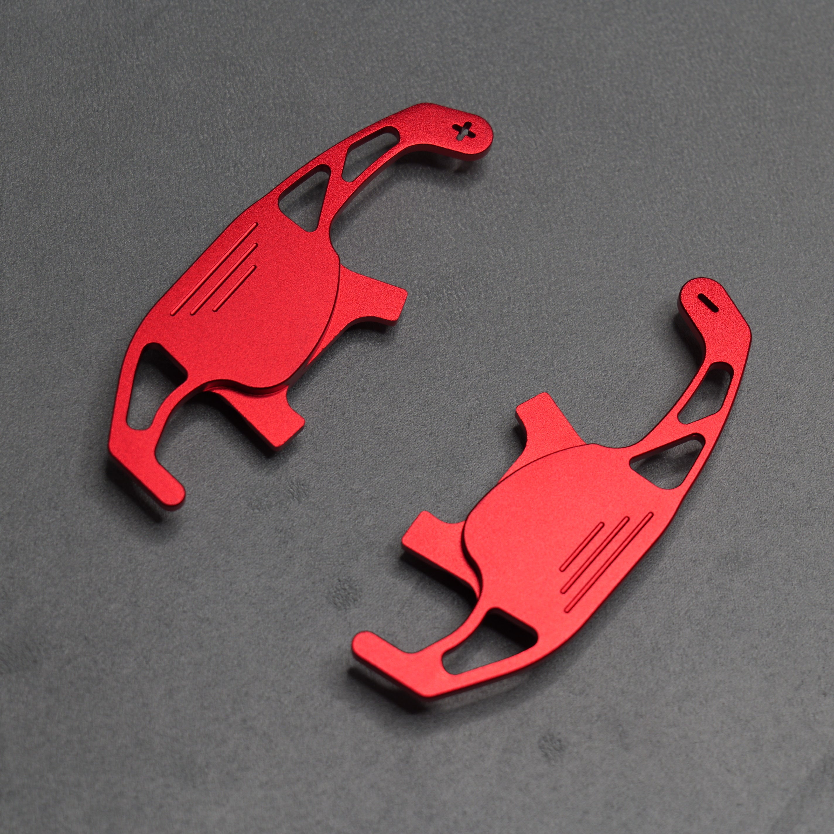 Red Alloy Extended Gear Shifter Paddles for Volkswagen VW Golf MK7 7.5 GTI GTD R TSI DSG