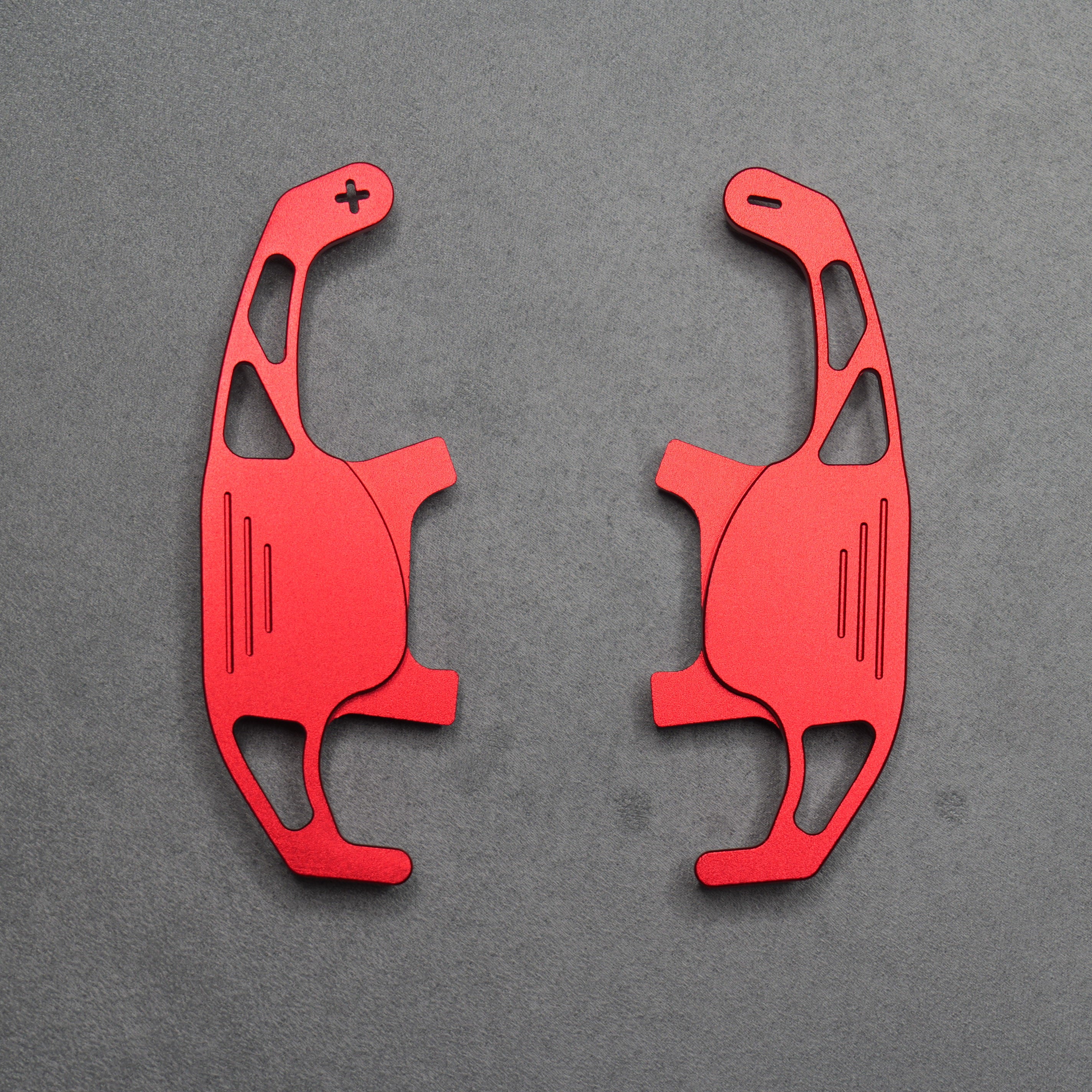 Red Alloy Extended Gear Shifter Paddles for Volkswagen VW Golf MK7 7.5 GTI GTD R TSI DSG
