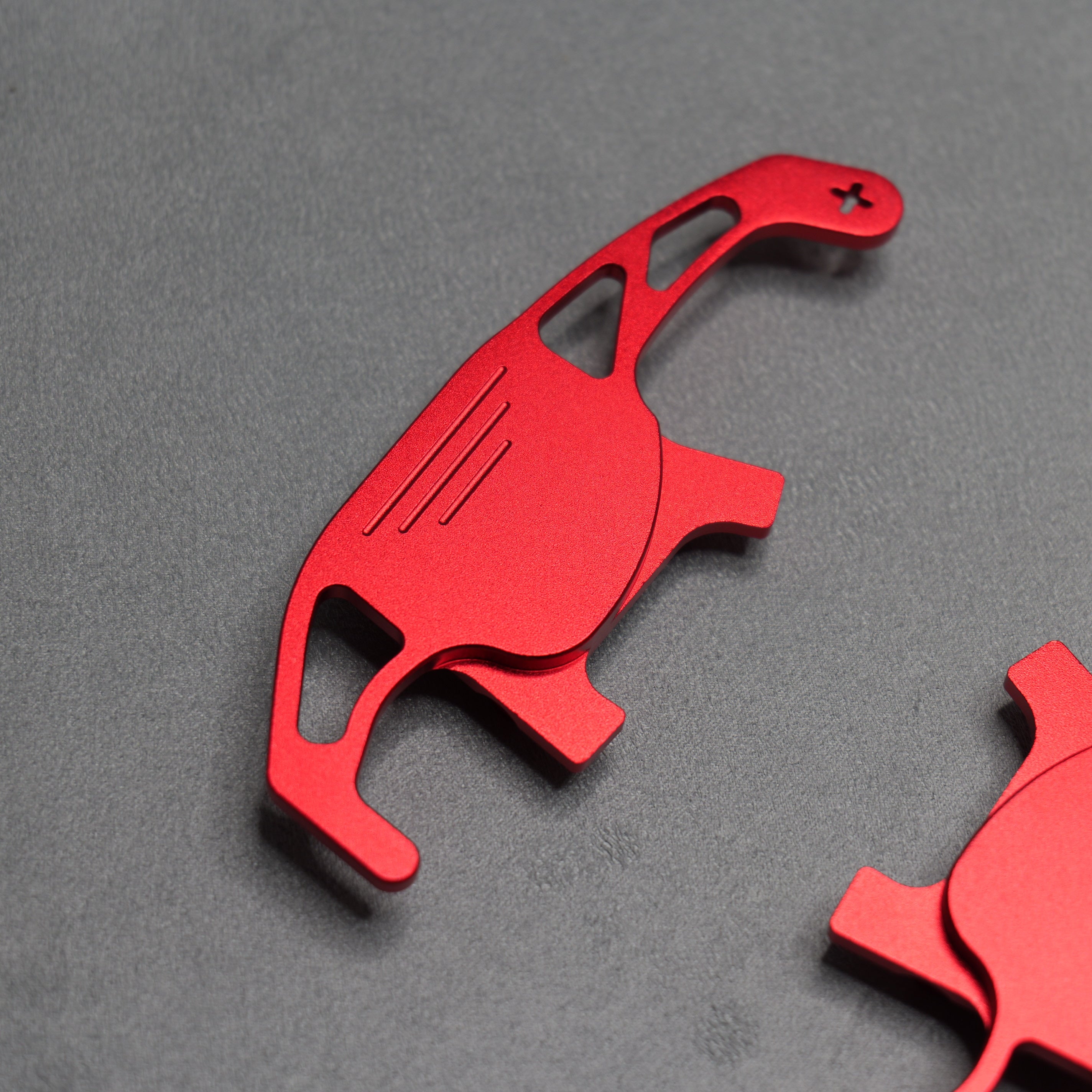 Red Alloy Extended Gear Shifter Paddles for Volkswagen VW Golf MK7 7.5 GTI GTD R TSI DSG